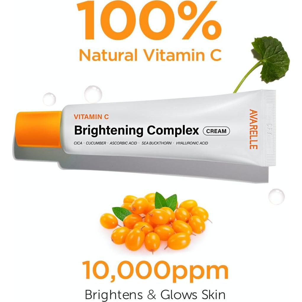 Crema Hidratante Iluminadora Avarelle con Vitamina C 50ml