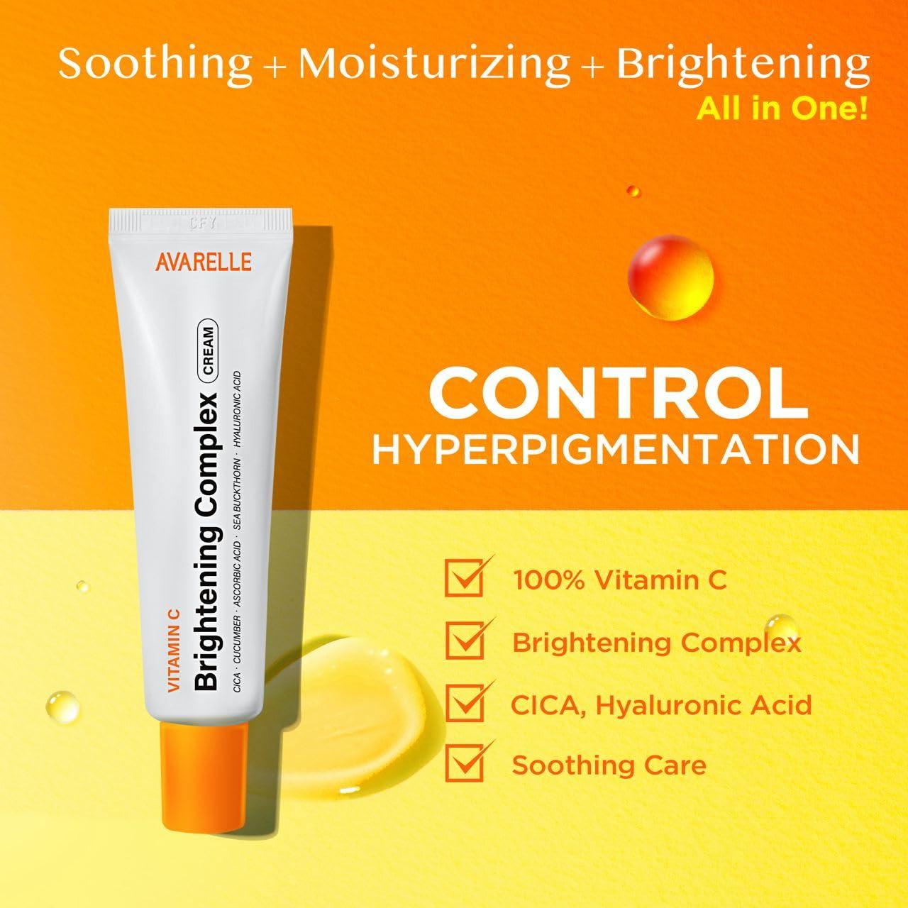 Crema Hidratante Iluminadora Avarelle con Vitamina C 50ml