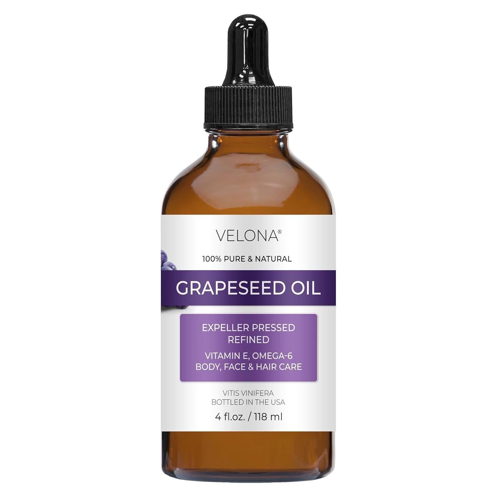 Aceite de Semilla de Uva Velona 118 ml 100% Puro y Natural