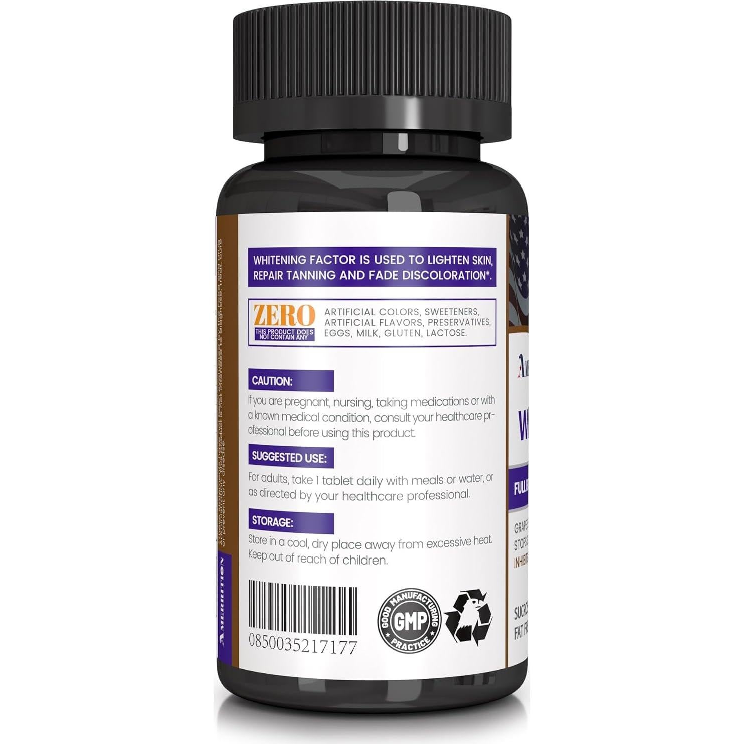 Suplemento Blanqueador de Piel Amerrition - 60 Tabletas