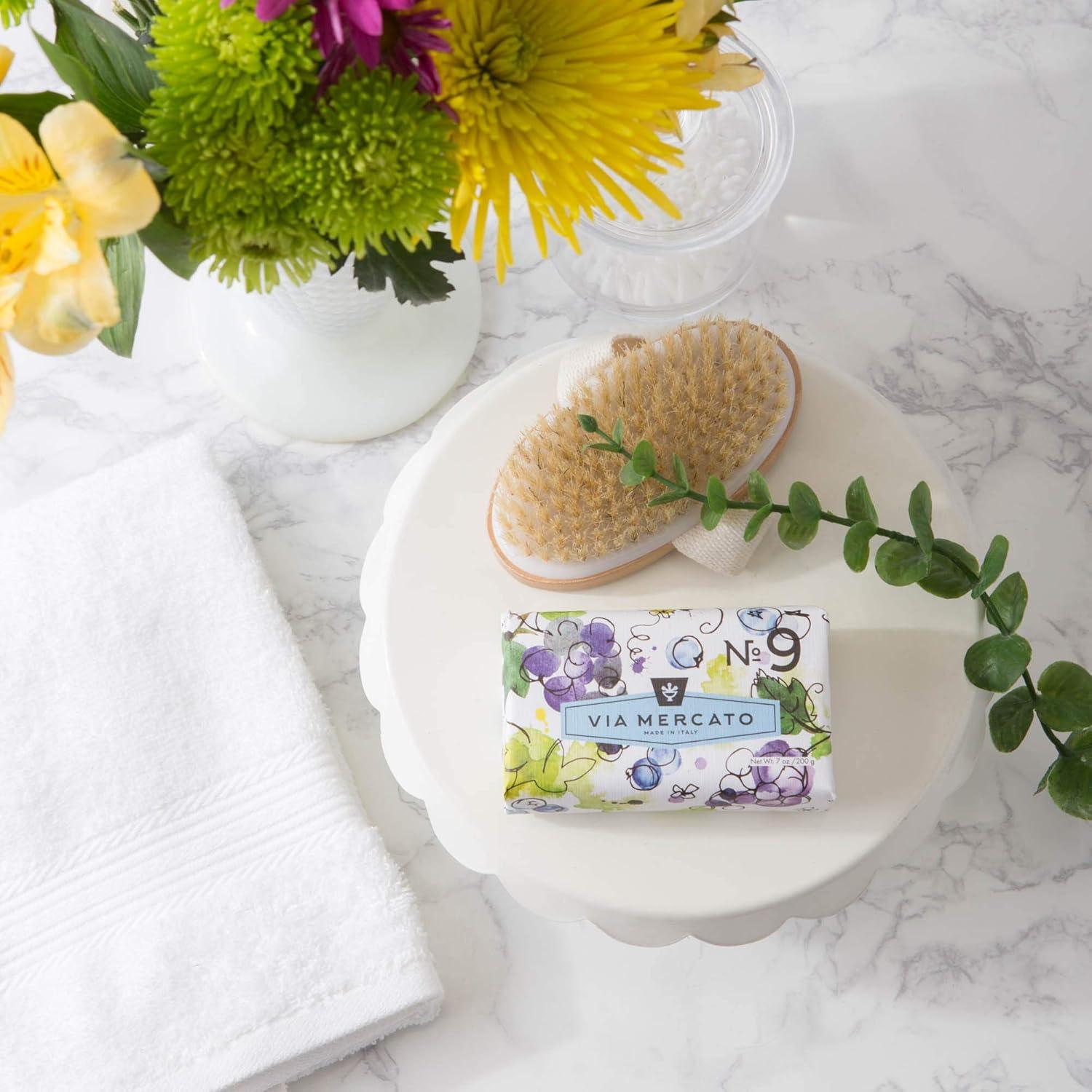 Jabón Italiano Via Mercato 200g Uva Grosella Negra Almizcle