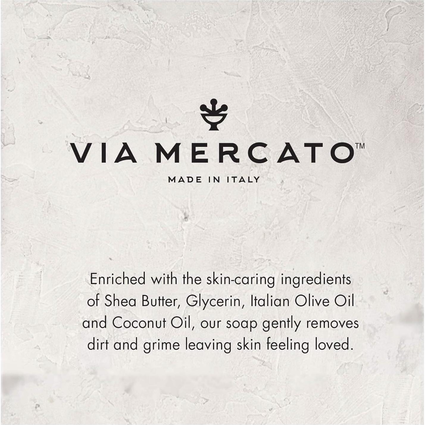 Jabón Italiano Via Mercato 200g Uva Grosella Negra Almizcle
