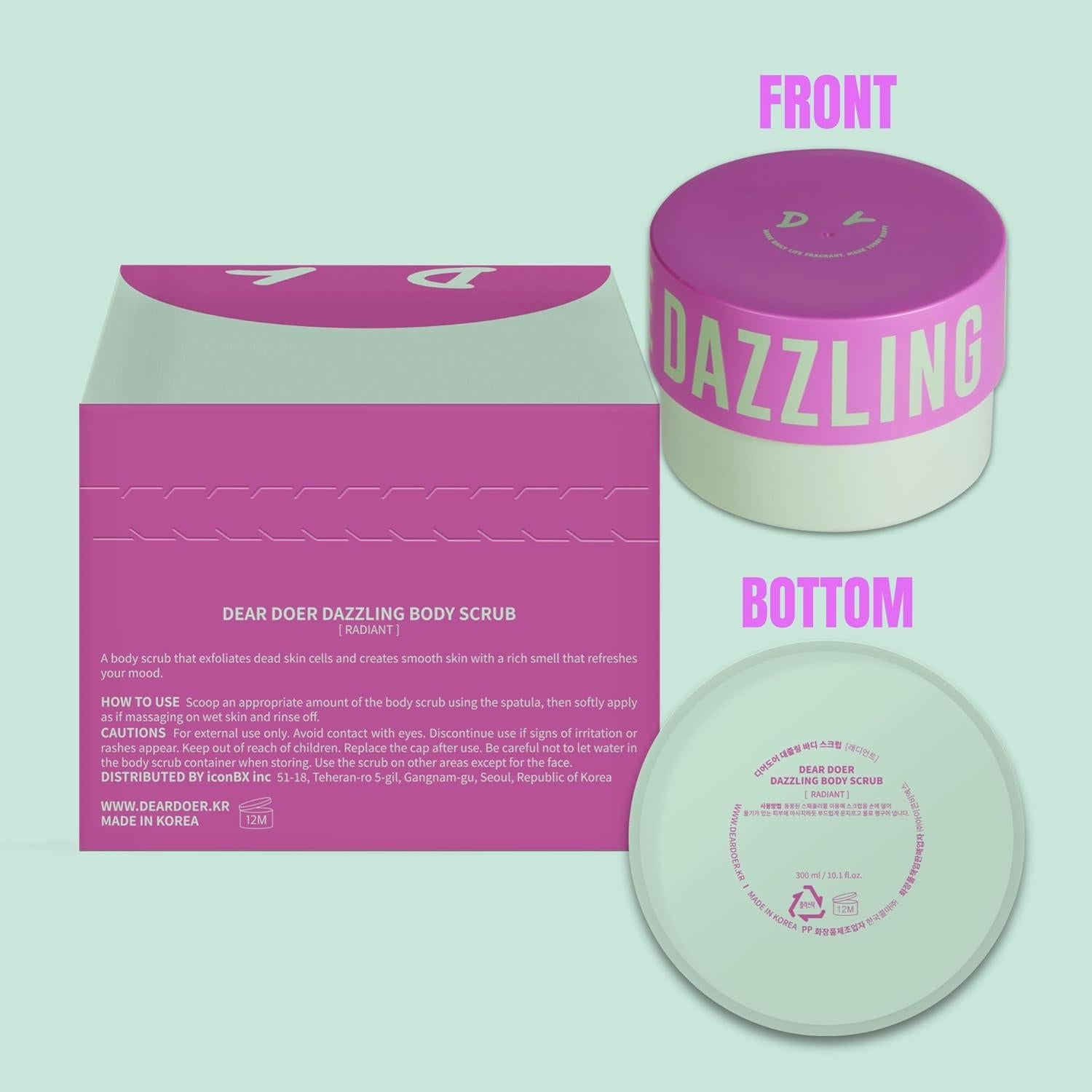 Exfoliante Corporal Vegano Querido Hacedor Dazzling 300 ml