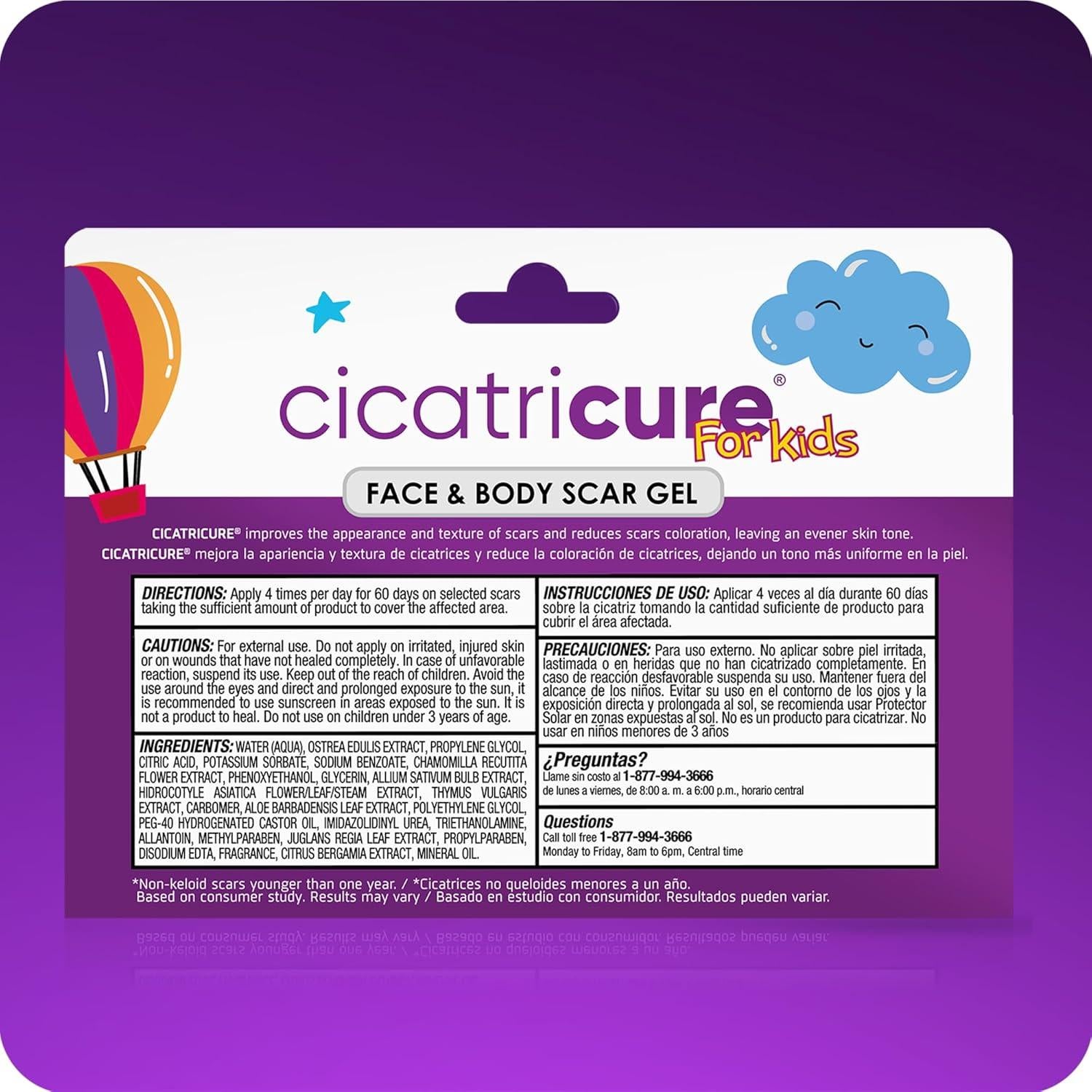 CICATRICURE Gel Avanzado para Cicatrices Niños 28.35 g