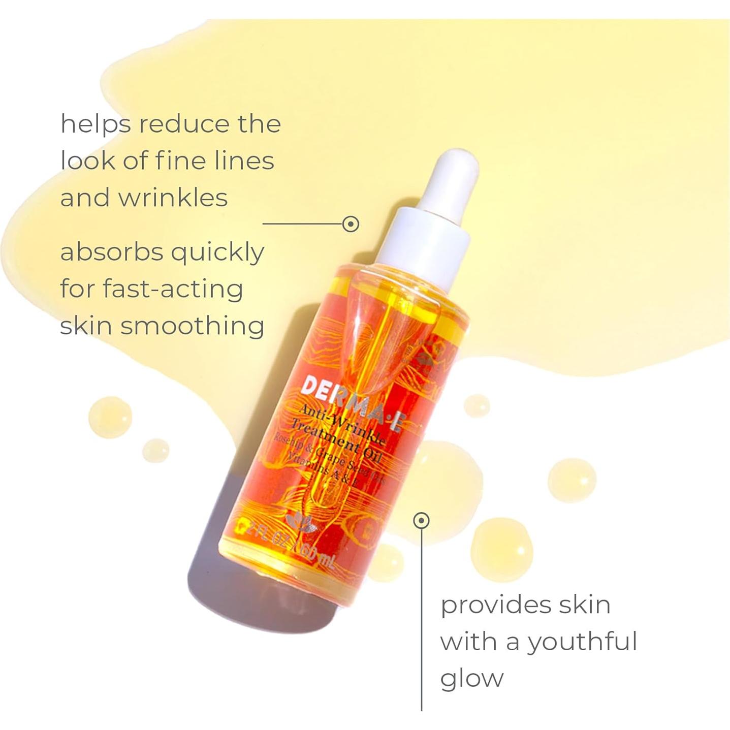 Aceite Facial Antienvejecimiento DERMA E 59 ml - Vitamina A y E