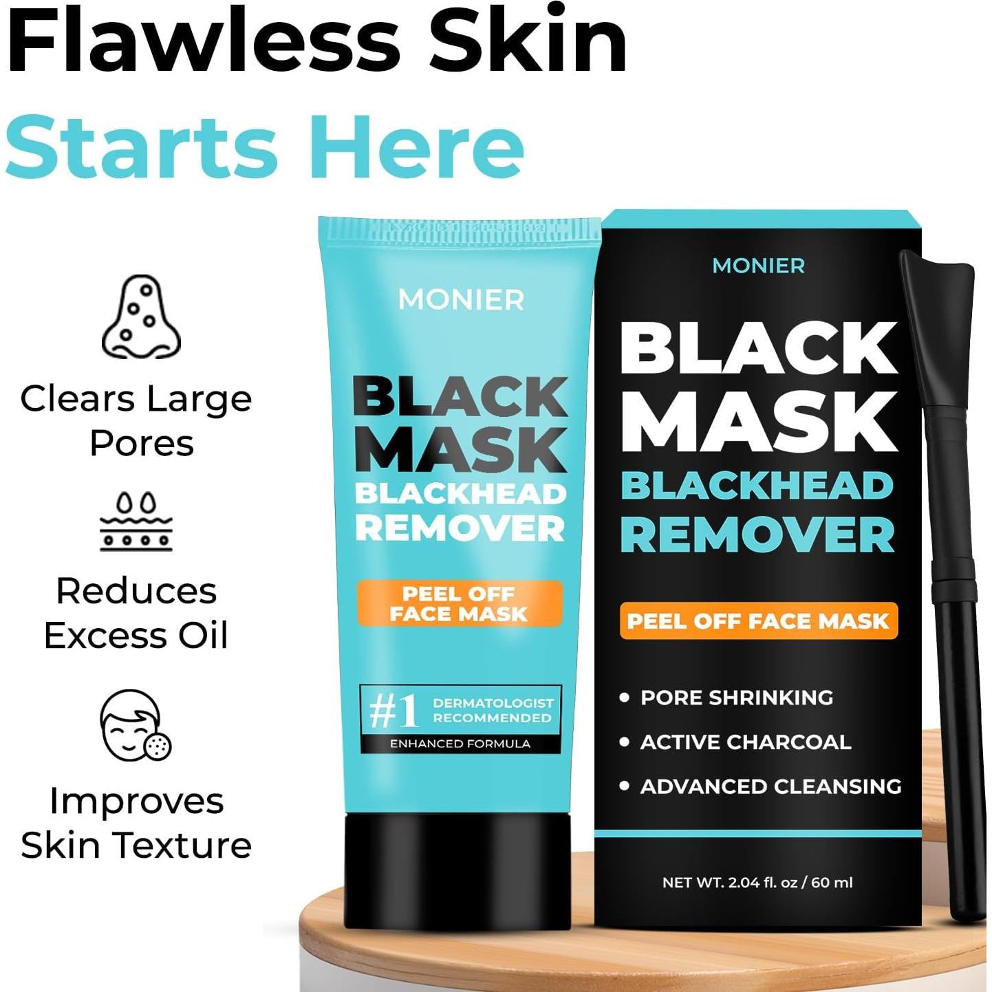 Mascarilla Peel Off MONIER de Carbón para Comedones 90g