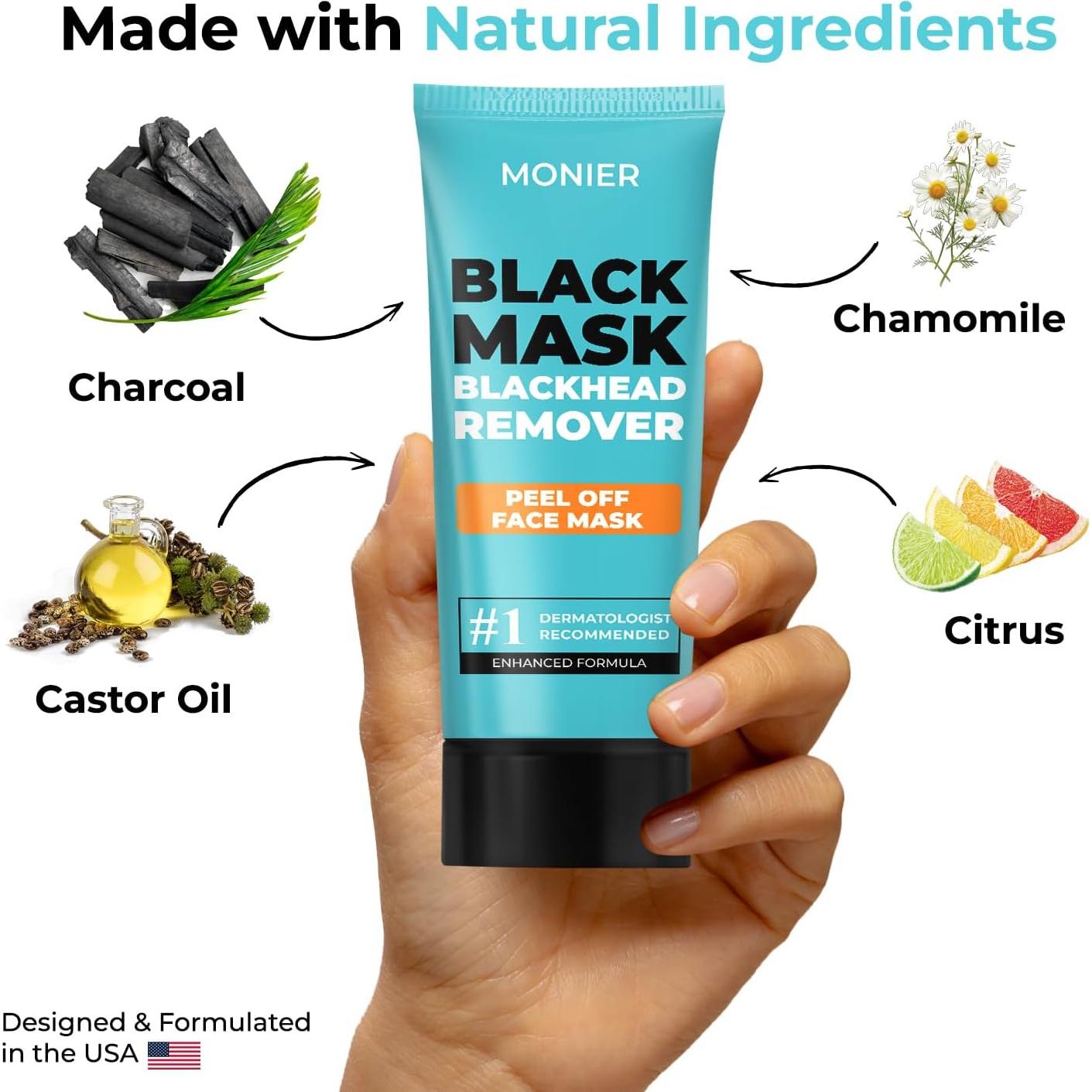 Mascarilla Peel Off MONIER de Carbón para Comedones 90g