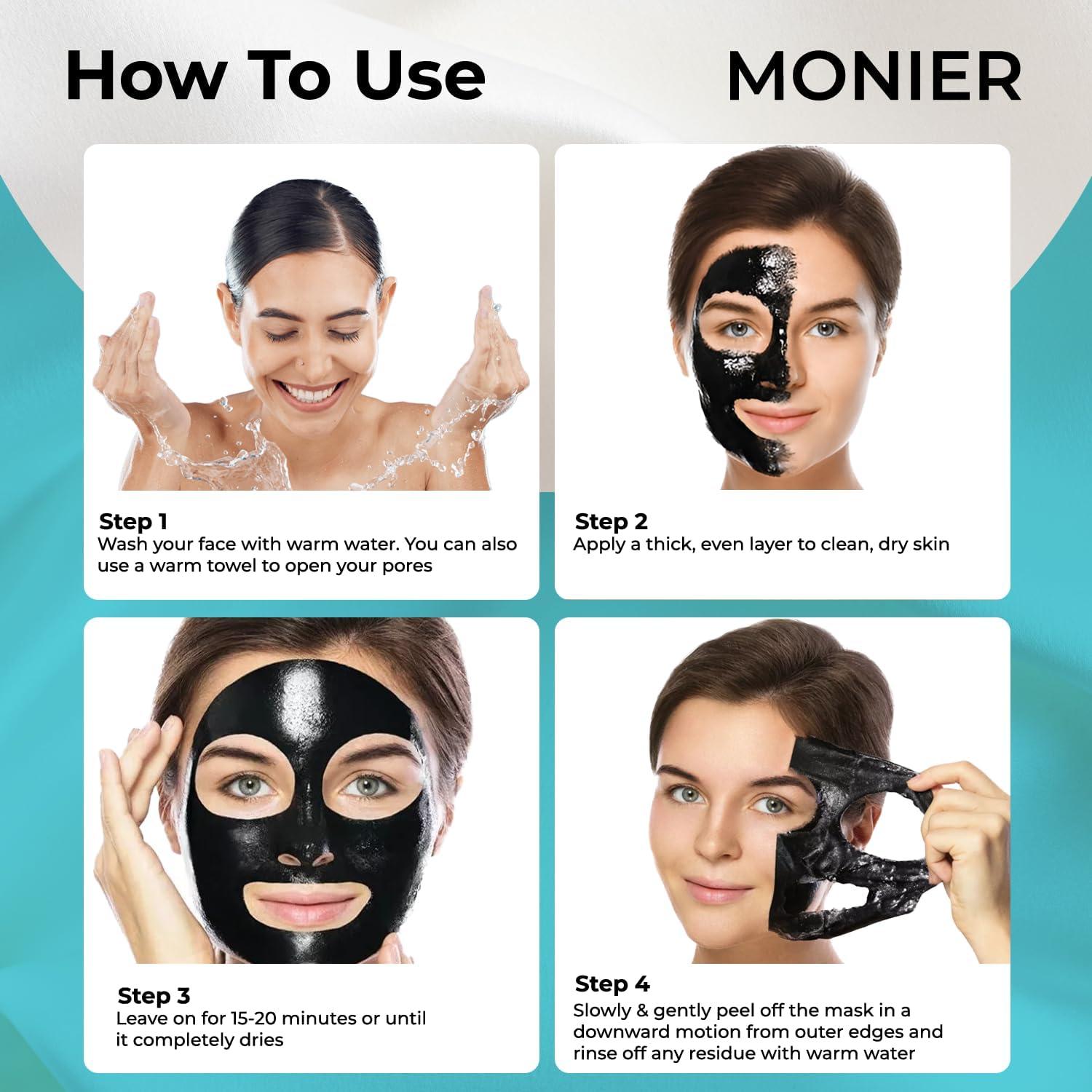 Mascarilla Peel Off MONIER de Carbón para Comedones 90g