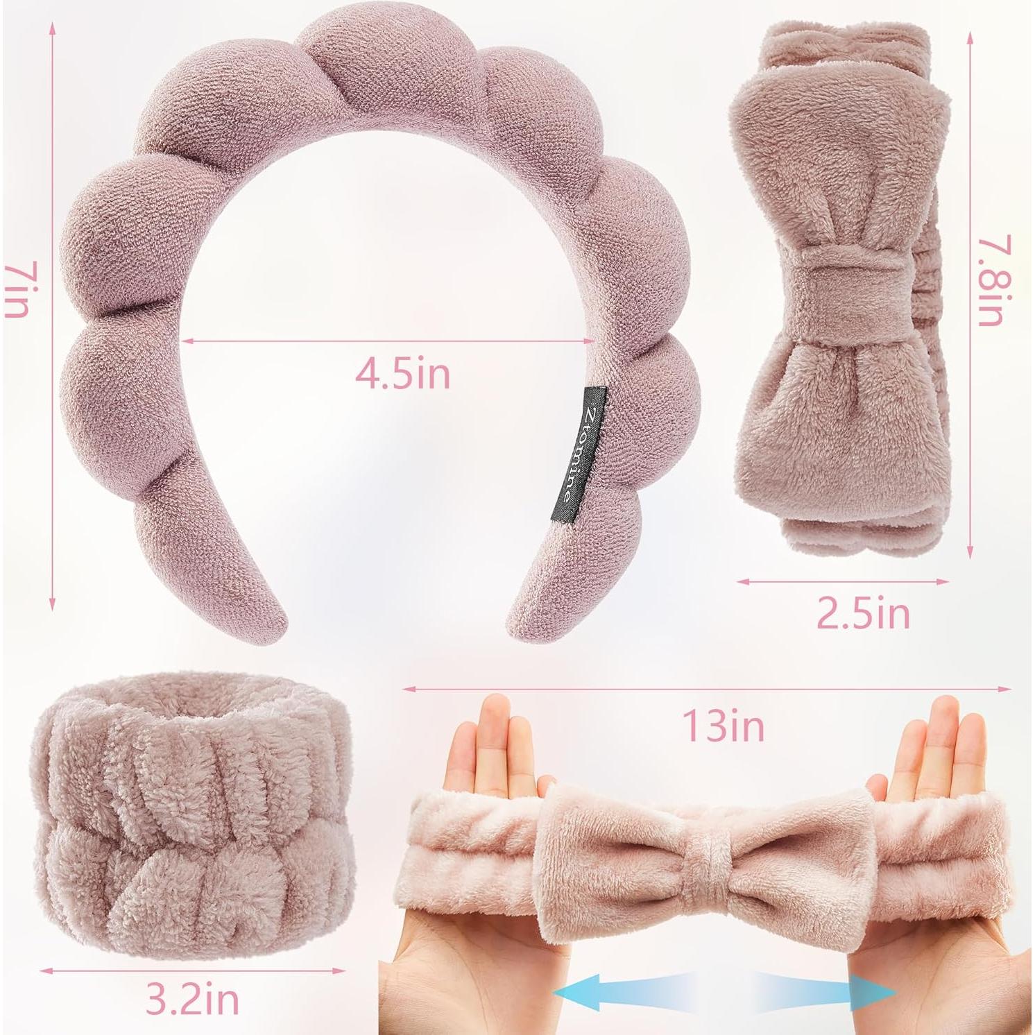 Conjunto Diadema y Muñequera Spa Ztomine - Cuidado Facial