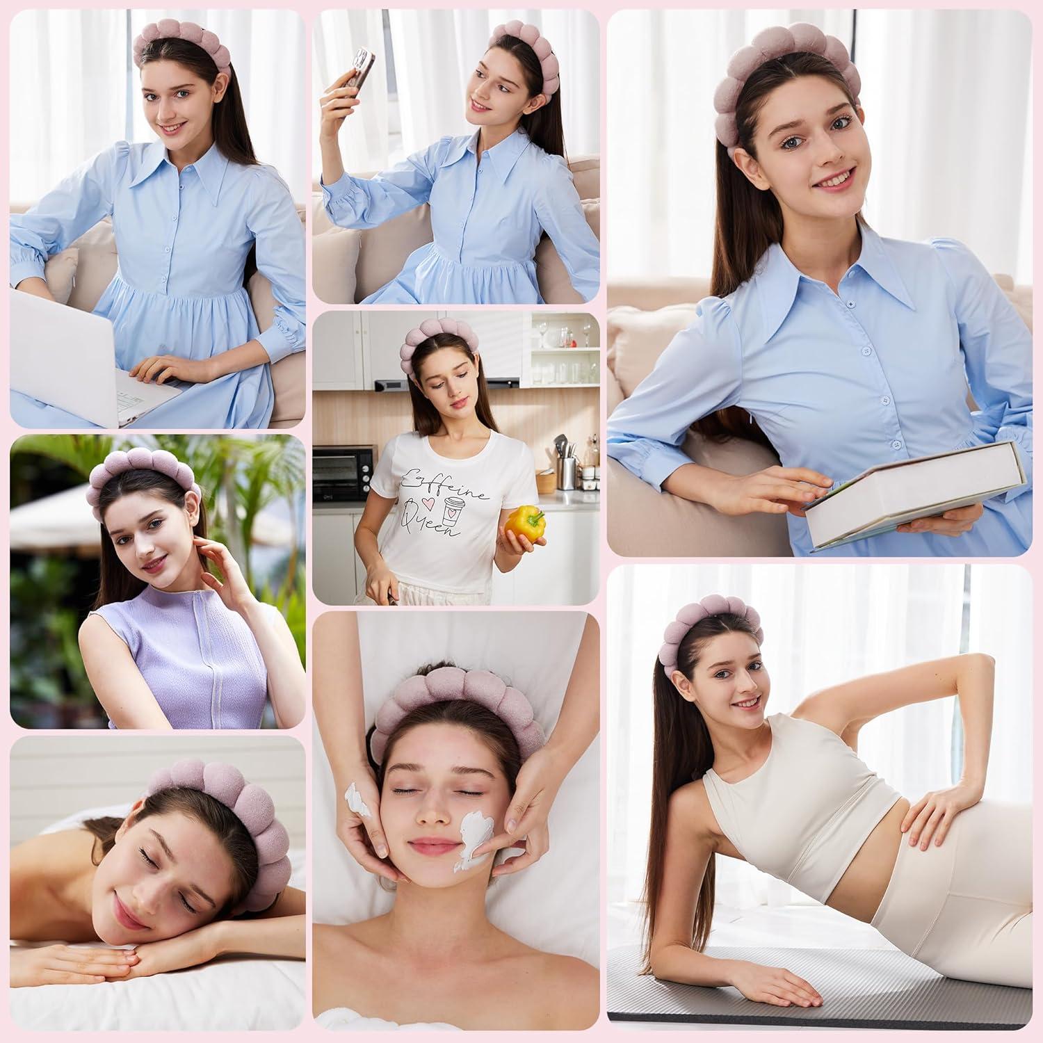 Conjunto Diadema y Muñequera Spa Ztomine - Cuidado Facial