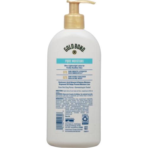 Loción Hidratante Pura Gold Bond 396 g - Ultra Ligera para Piel Seca