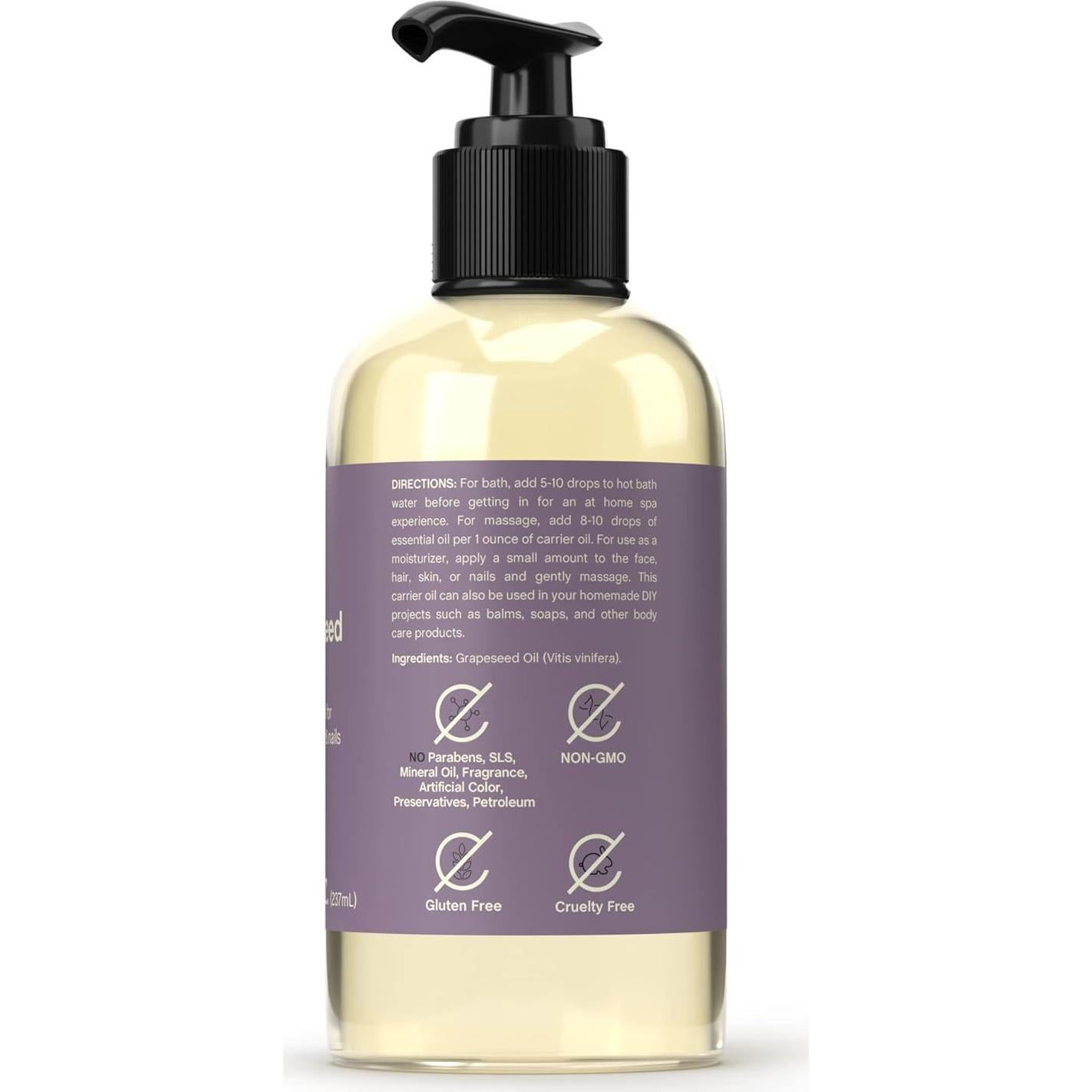 Aceite de Semilla de Uva Coera 236.6 ml Hidratante Facial y Corporal