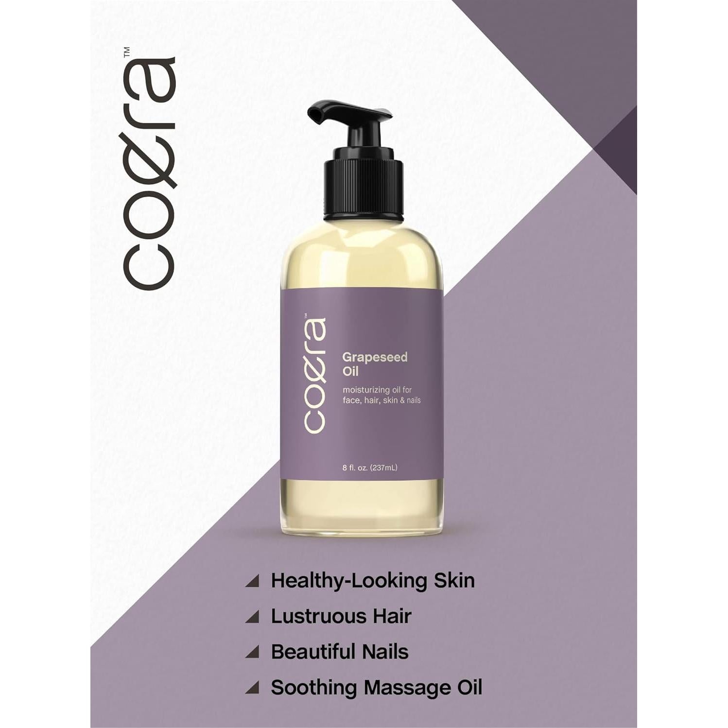 Aceite de Semilla de Uva Coera 236.6 ml Hidratante Facial y Corporal