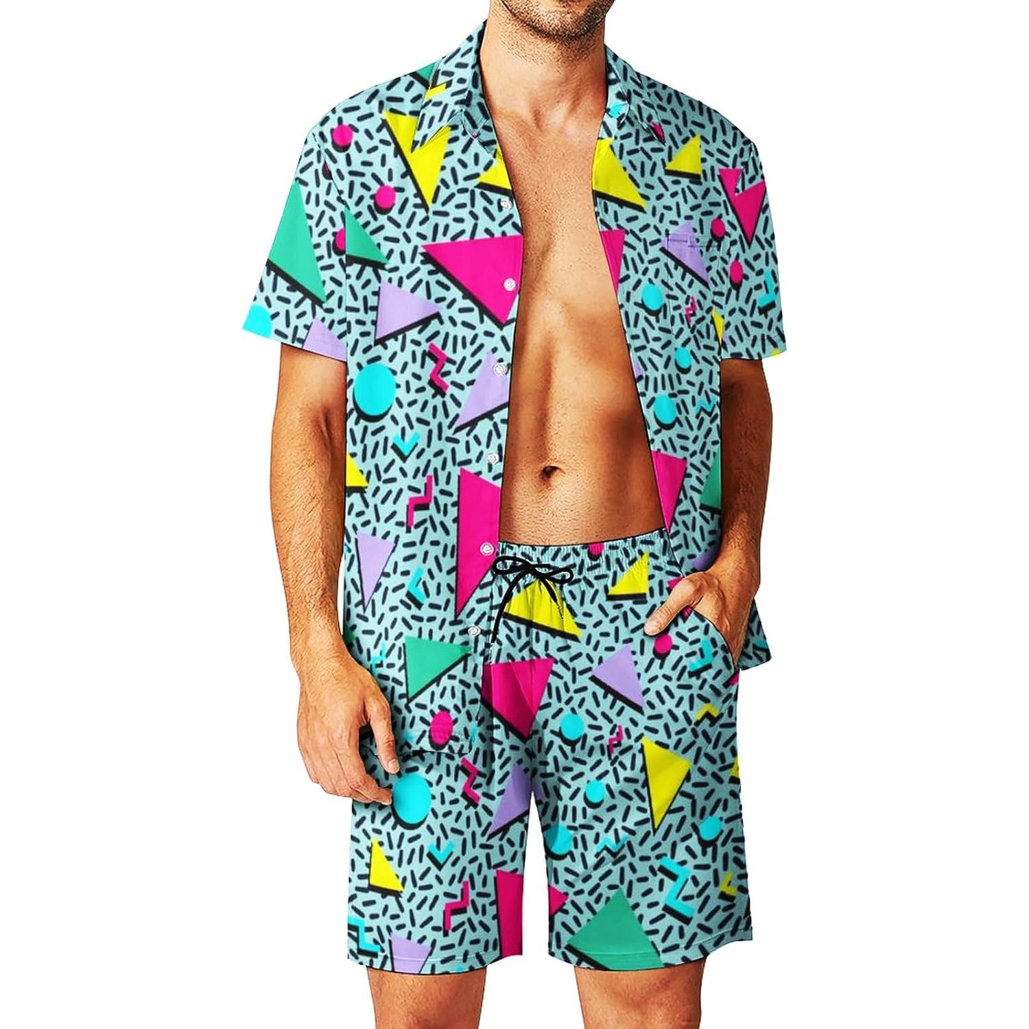 Conjunto de Chándal DOOPCCOR 3 Piezas Hombre Hawaiano