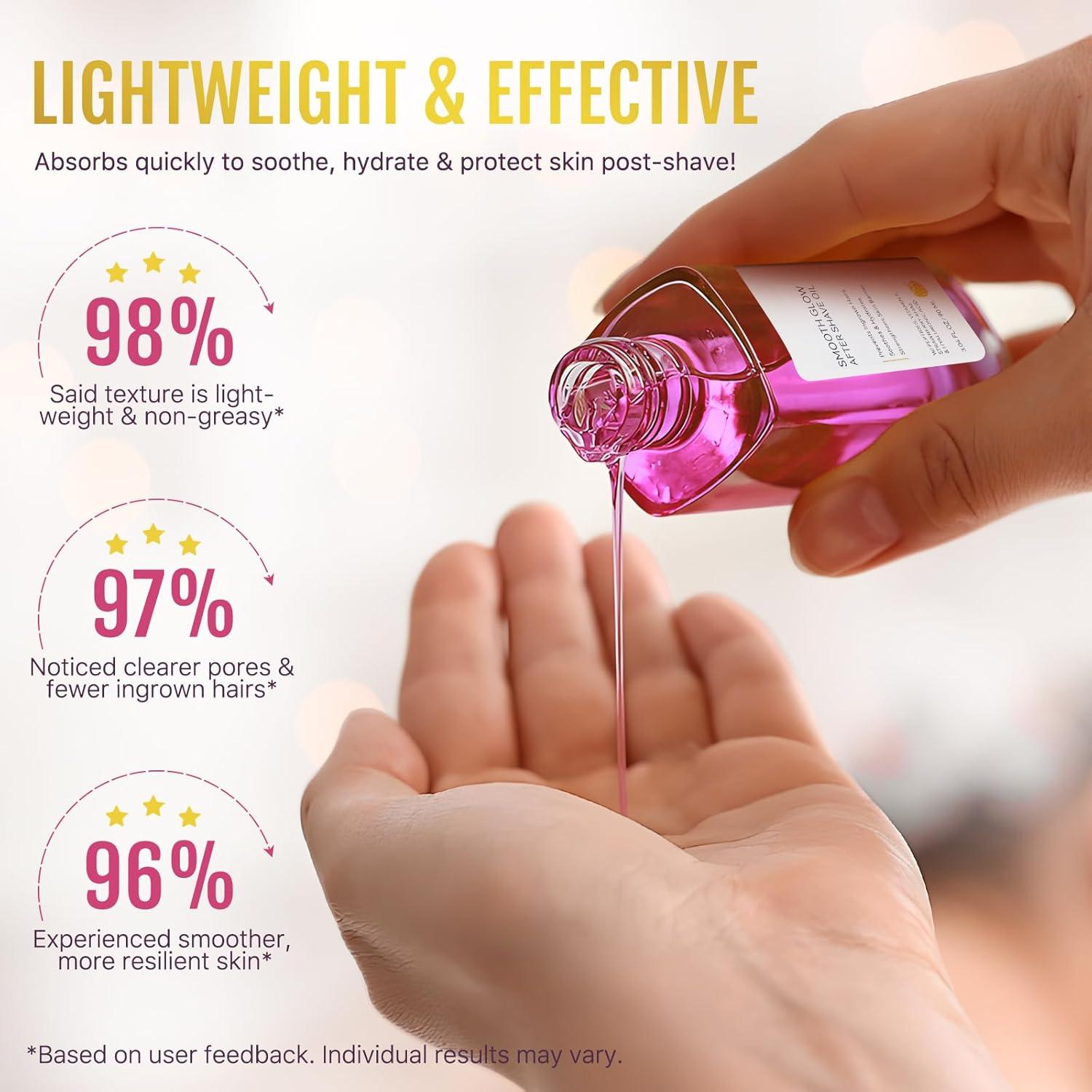 Aceite After Shave Smooth Glow WeiWeiLa 90ml - Hidratante Vegano