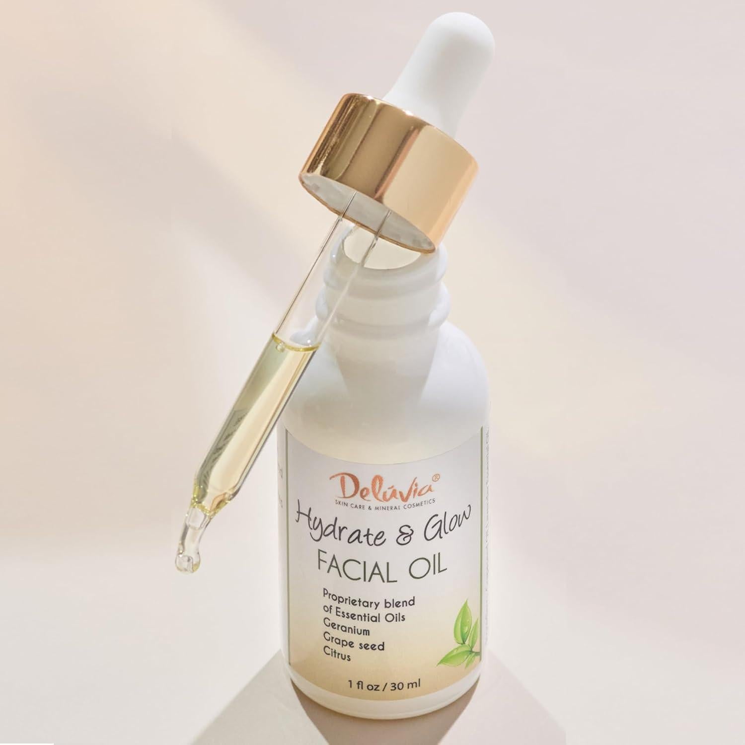 Aceite Facial Hidratante Deluvia con 6 Aceites Esenciales 91g