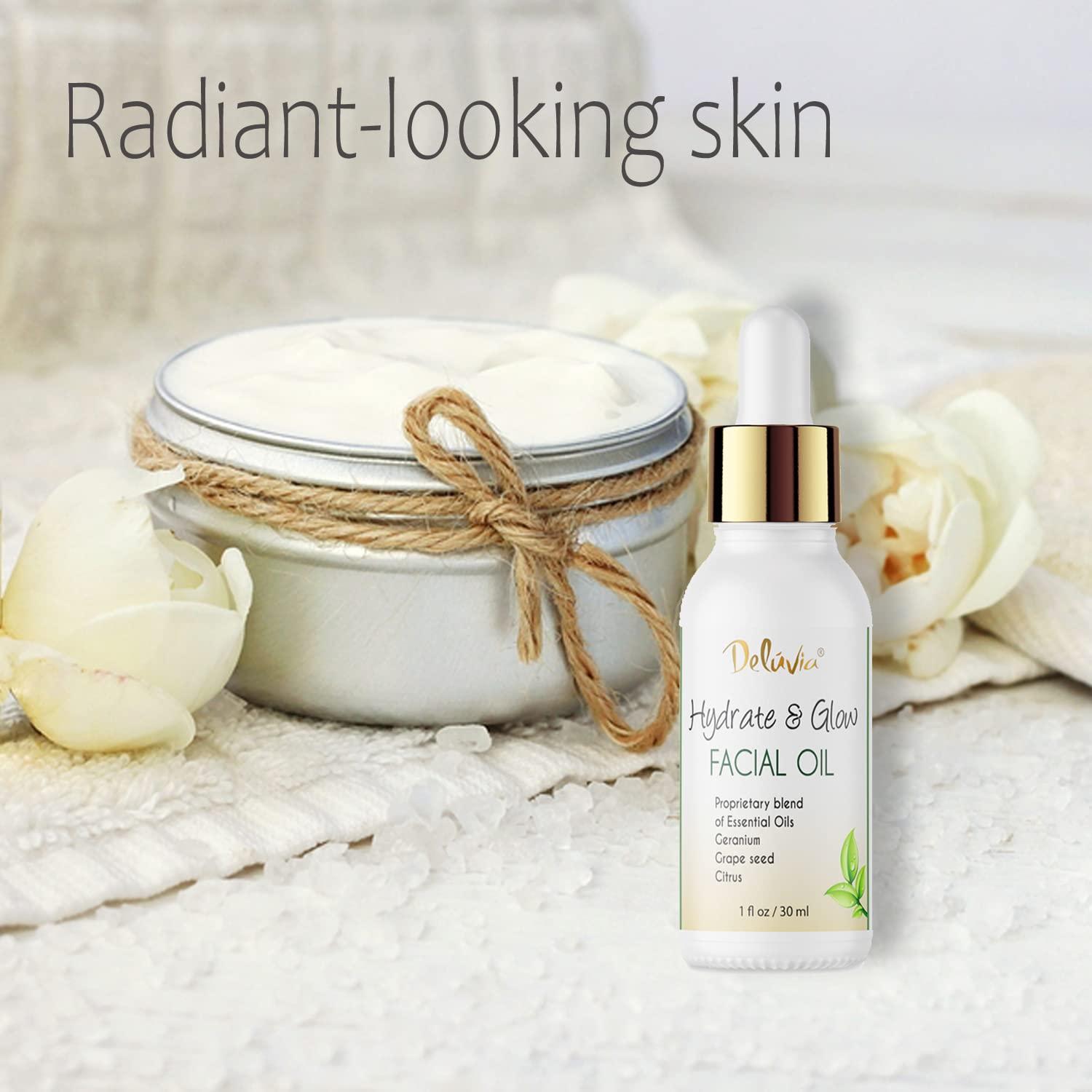 Aceite Facial Hidratante Deluvia con 6 Aceites Esenciales 91g