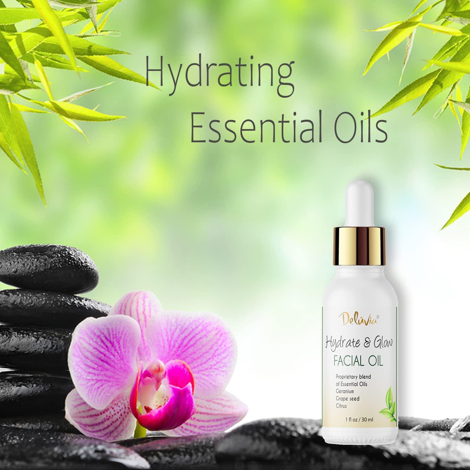 Aceite Facial Hidratante Deluvia con 6 Aceites Esenciales 91g