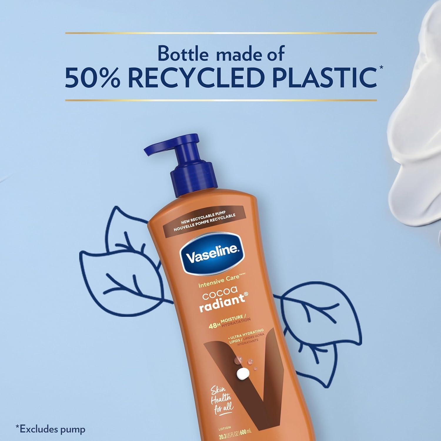 Loción Corporal Vaseline Cuidado Intensivo Cocoa Radiante 573.5 ml