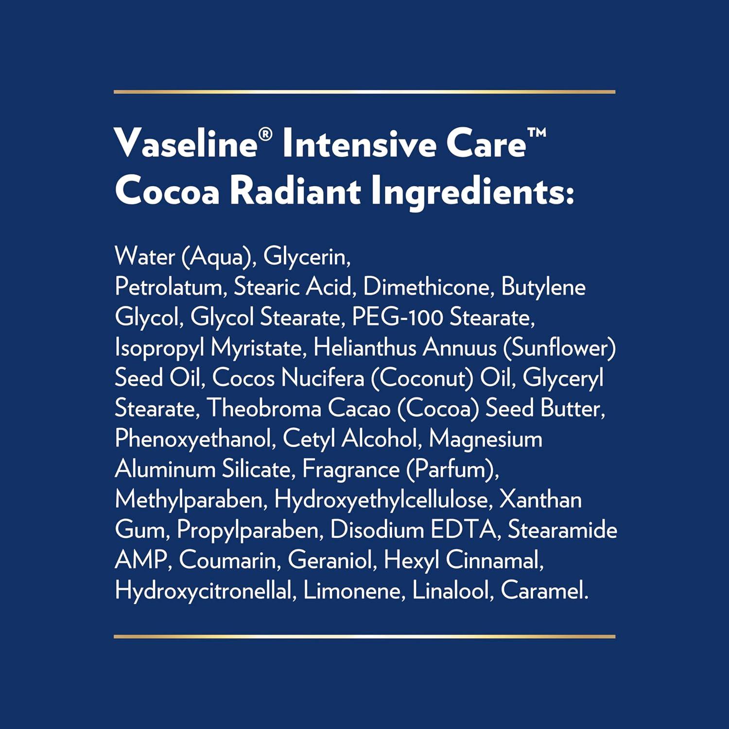 Loción Corporal Vaseline Cuidado Intensivo Cocoa Radiante 573.5 ml