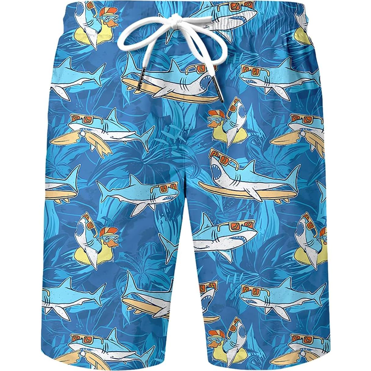 DOOPCCOR Traje Deportivo 3 Piezas Hombre Camisa Hawaiana