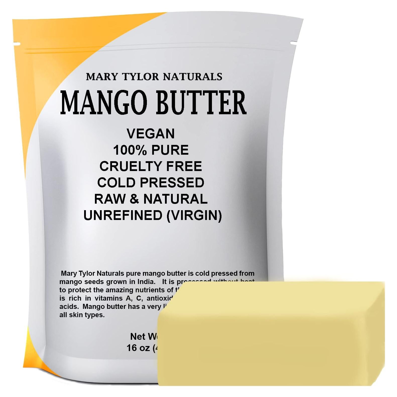 Manteca de Mango Orgánica Mary Tylor 2.27 kg Sin Refinar