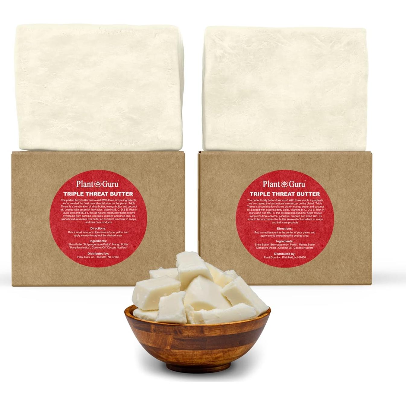 Manteca Corporal Triple Amenaza Plant Guru 226.8 g - Hidratante Natural