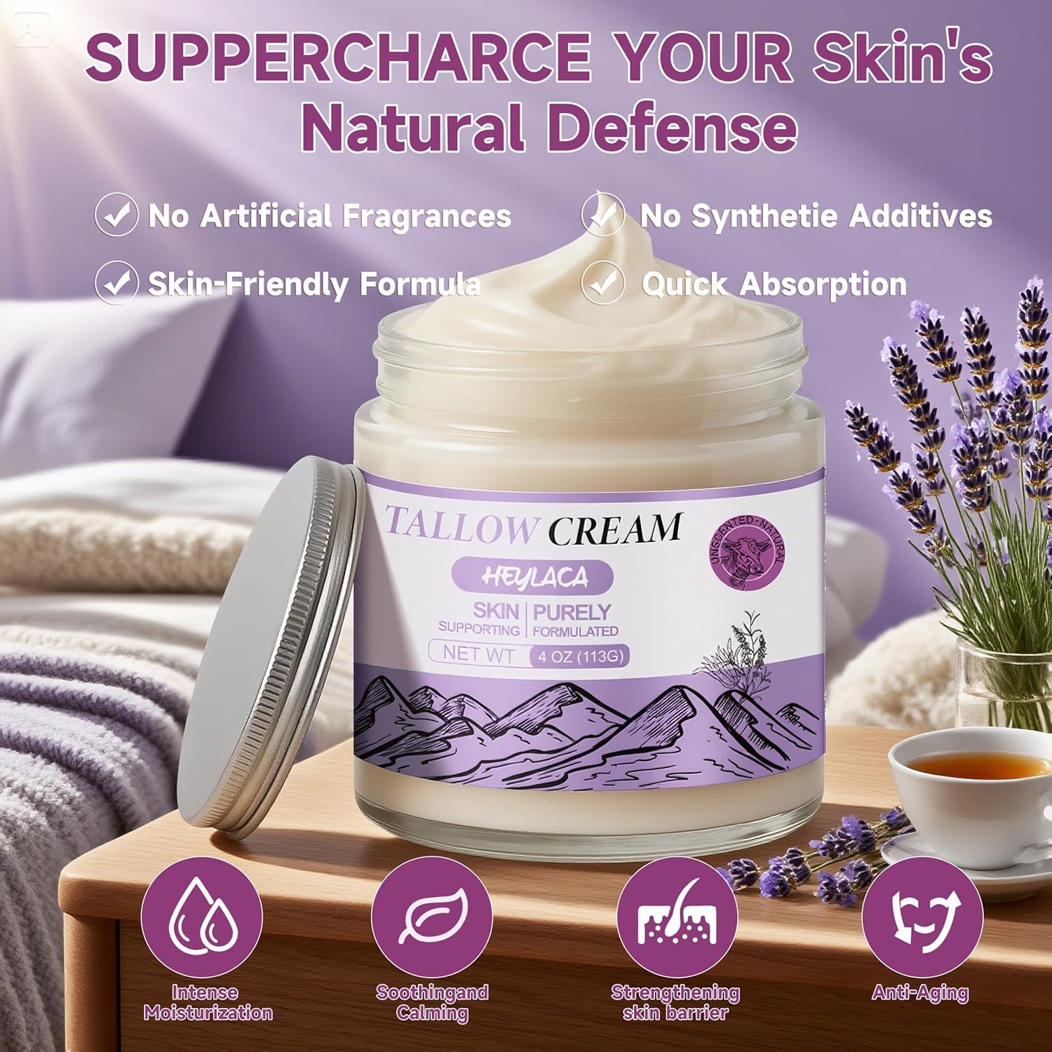 Crema Hidratante Orgánica Heylaca 113.4g Piel Seca Vainilla