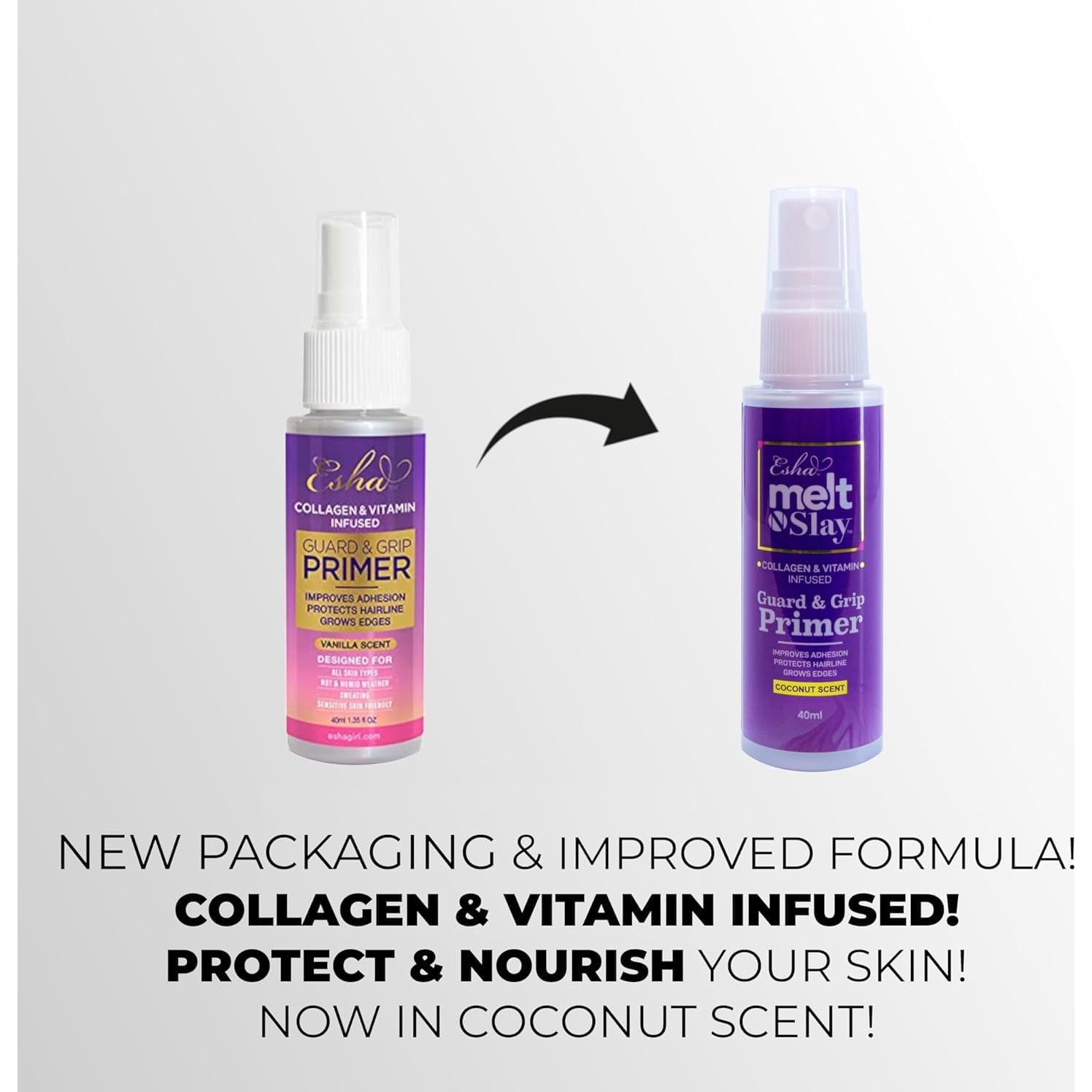 Esha Melt N Slay Primer - Colágeno, Aceite de Oliva, Vitamina E