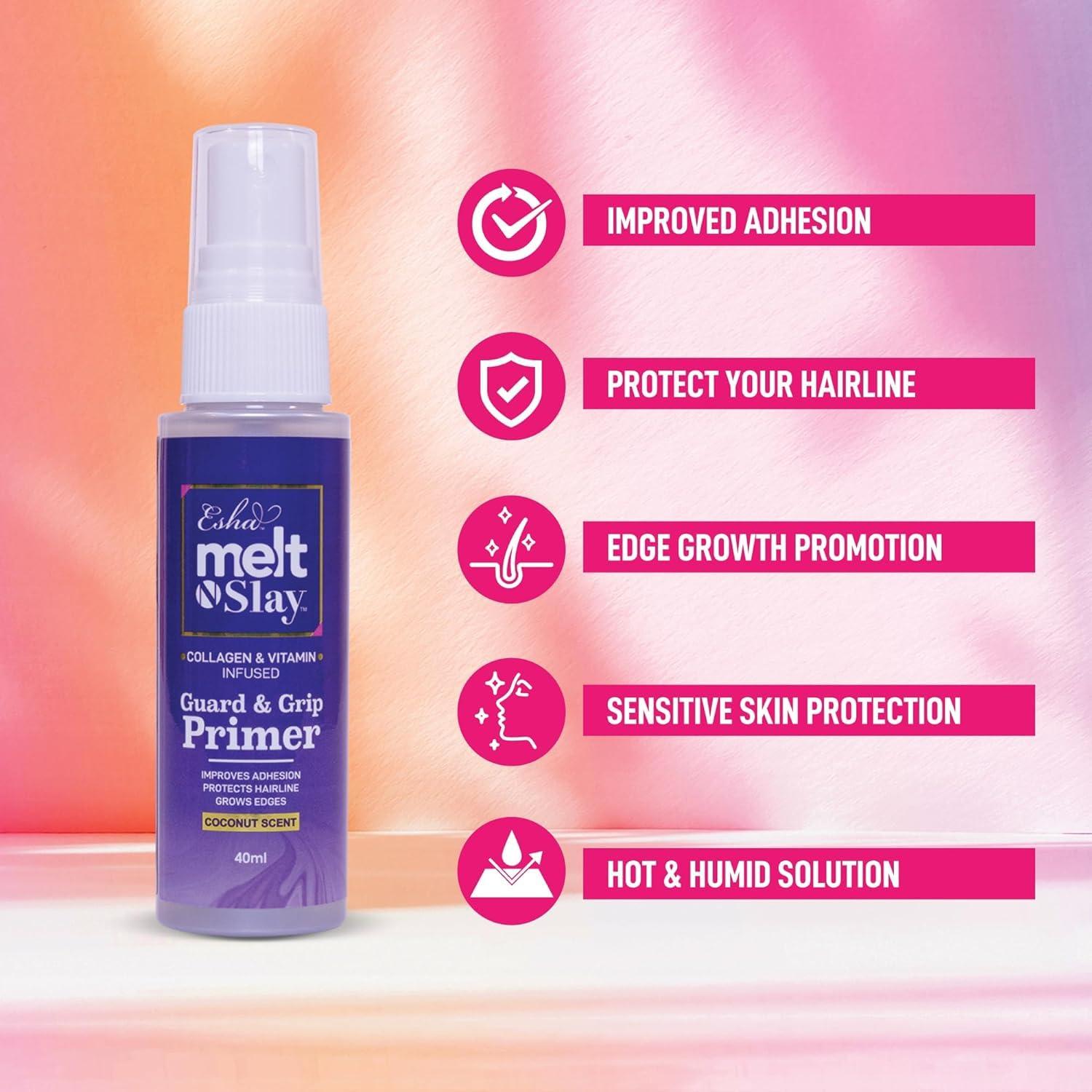 Esha Melt N Slay Primer - Colágeno, Aceite de Oliva, Vitamina E