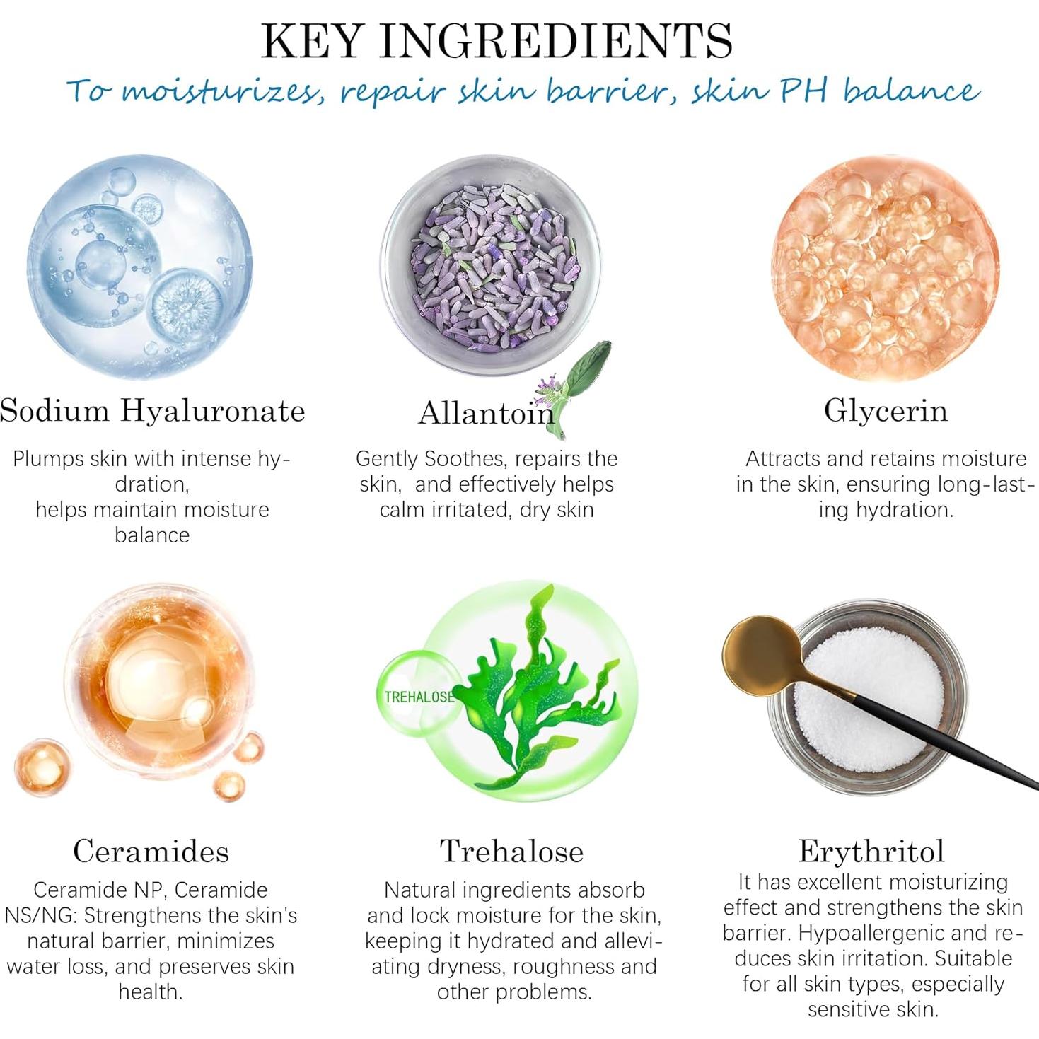 Set de Cuidado de la Piel YMEYFAN 5 Productos 500ml Hipoalergénico