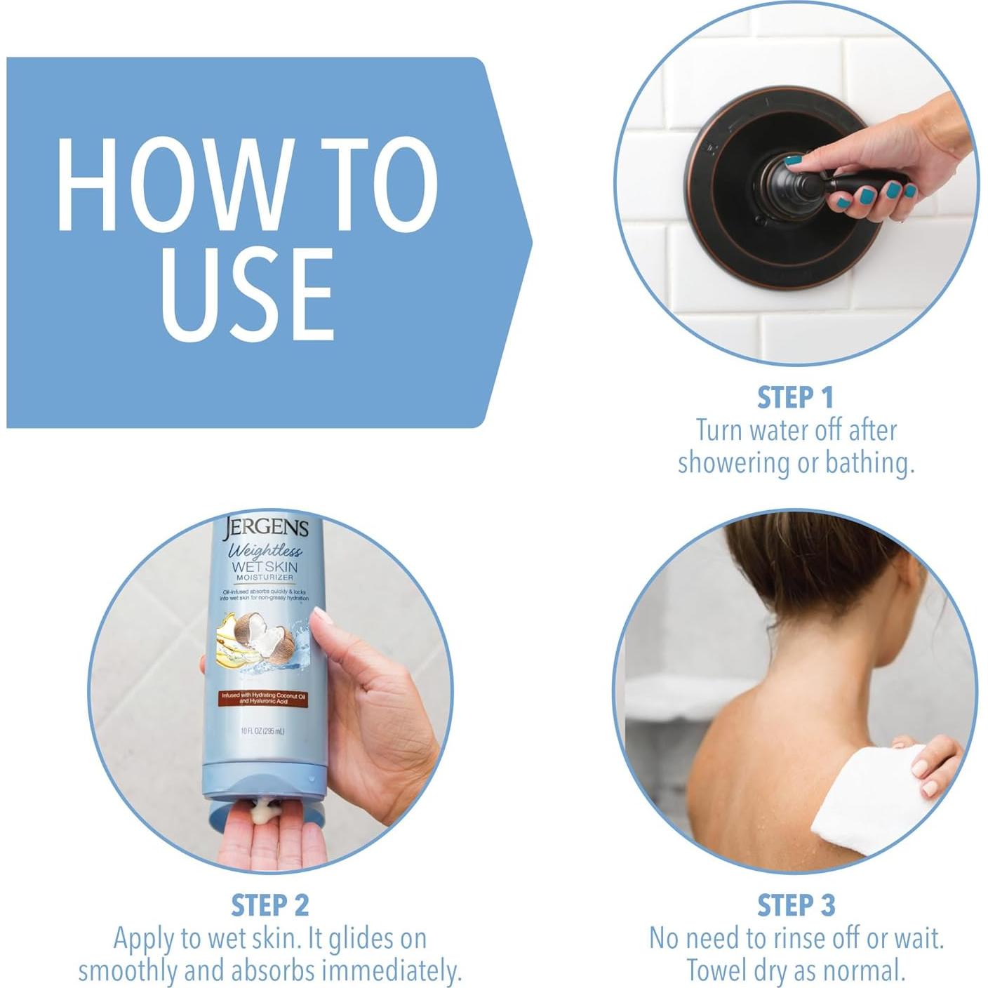 Hidratante Corporal Jergens Wet Skin Aceite de Coco 296.9 ml