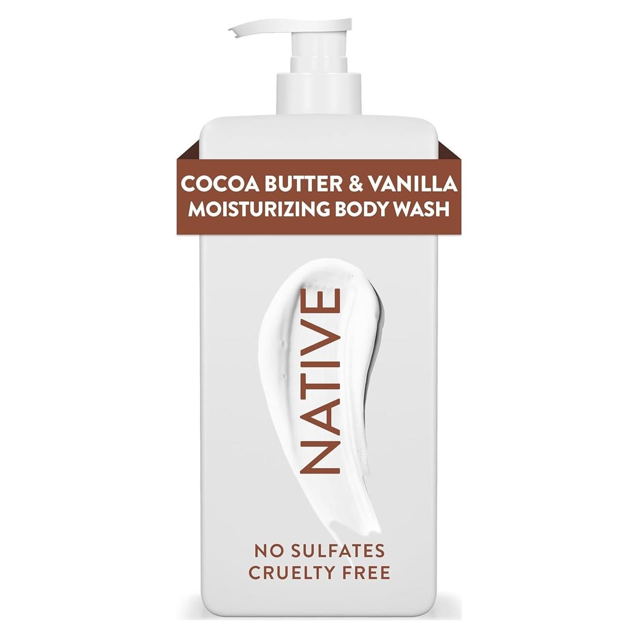 Gel de Ducha Hidratante Nativo 590 g Manteca de Cacao y Vainilla