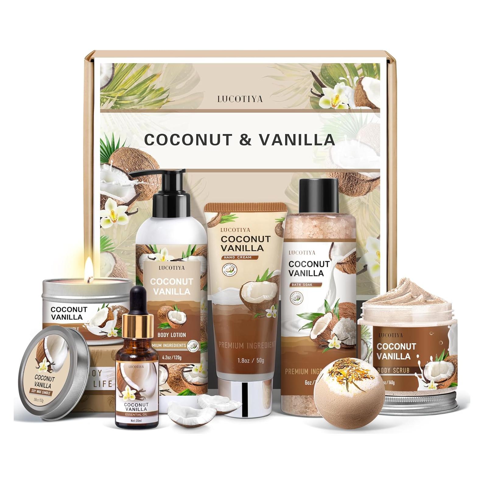 Set de Regalo de Spa Coco Vainilla 8 Piezas - Cuidado Personal