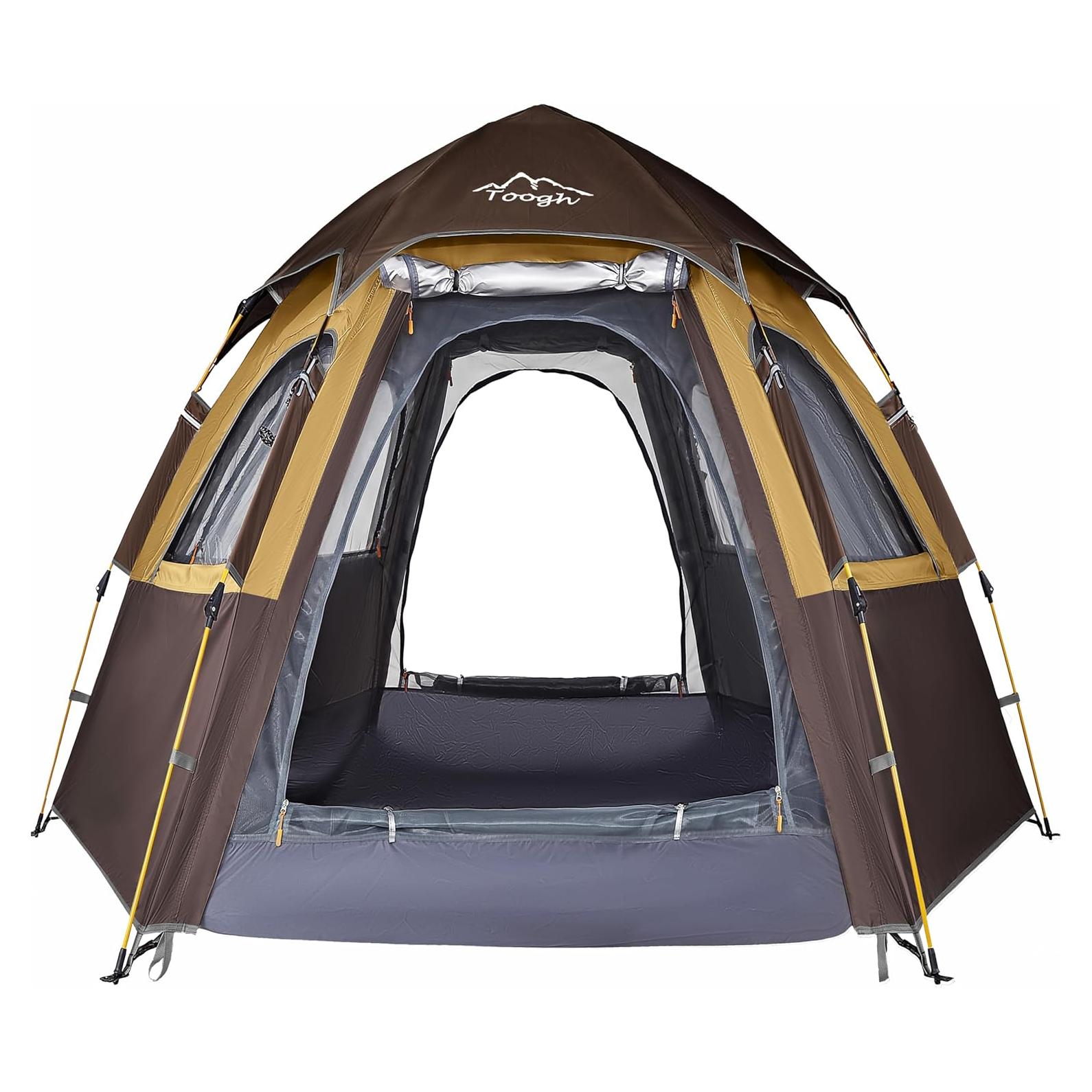 Carpa de Camping Toogh Hexagonal 2-3 Personas Impermeable