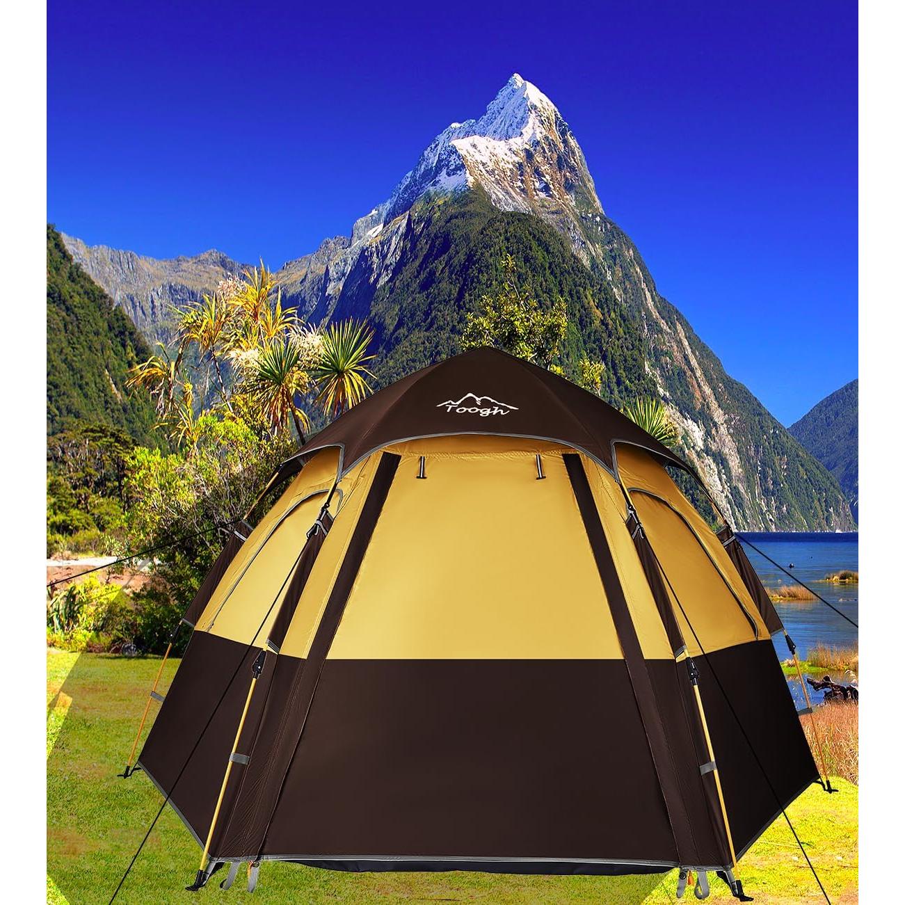 Carpa de Camping Toogh Hexagonal 2-3 Personas Impermeable