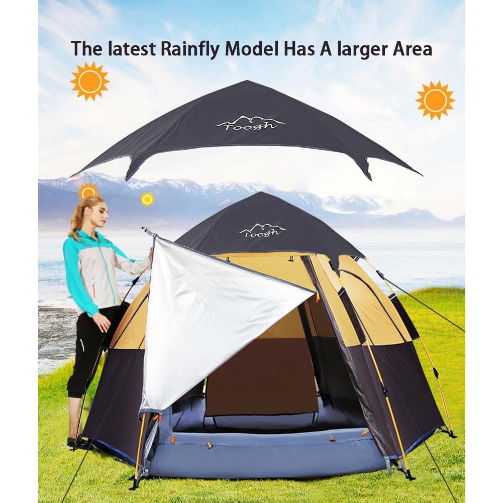 Carpa de Camping Toogh Hexagonal 2-3 Personas Impermeable