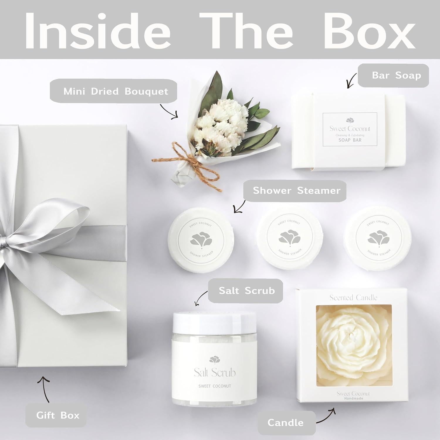 Cesta de Regalo de Spa LaurGifts Coco Dulce 17x5.8cm