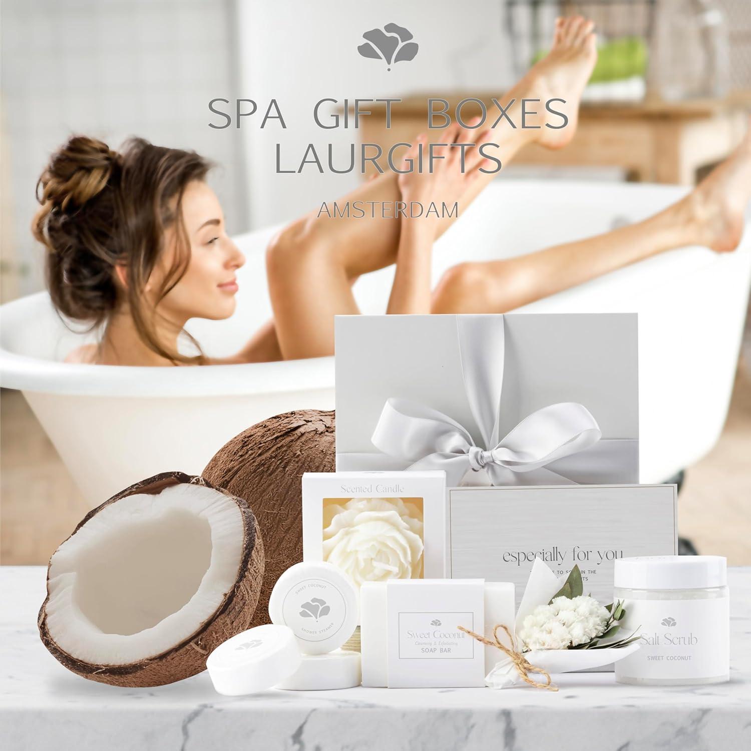 Cesta de Regalo de Spa LaurGifts Coco Dulce 17x5.8cm