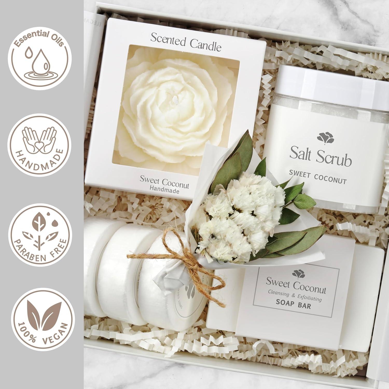 Cesta de Regalo de Spa LaurGifts Coco Dulce 17x5.8cm