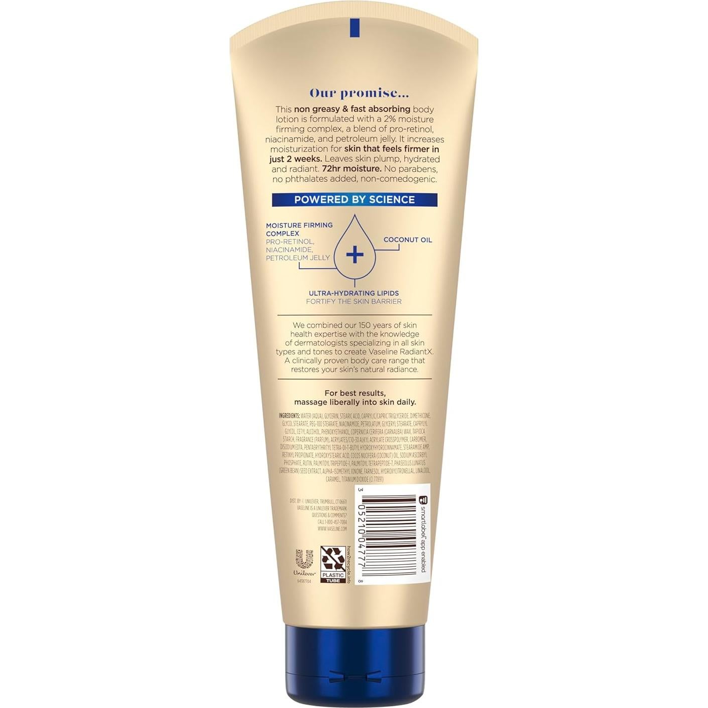 Vaseline Radiante X Firme y Restaura Loción Corporal 226 g