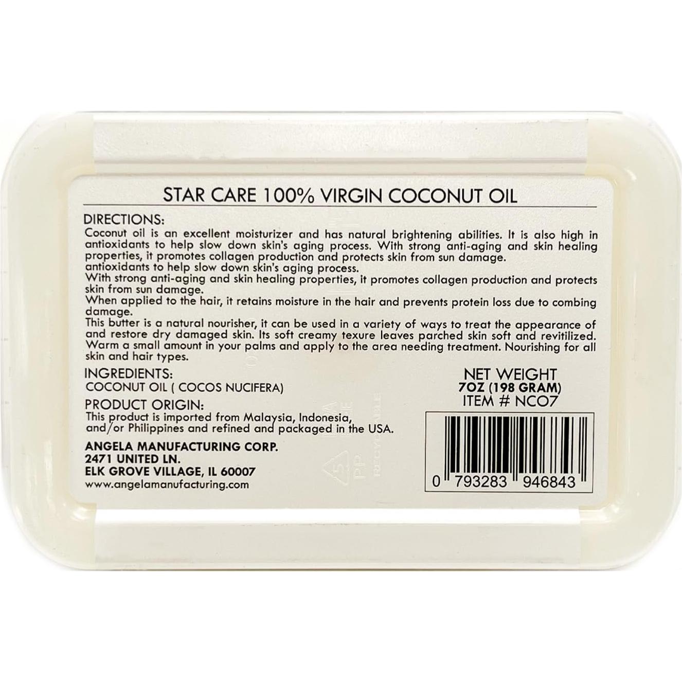 Aceite de Coco Virgen Star Care 396g - Salud y Belleza