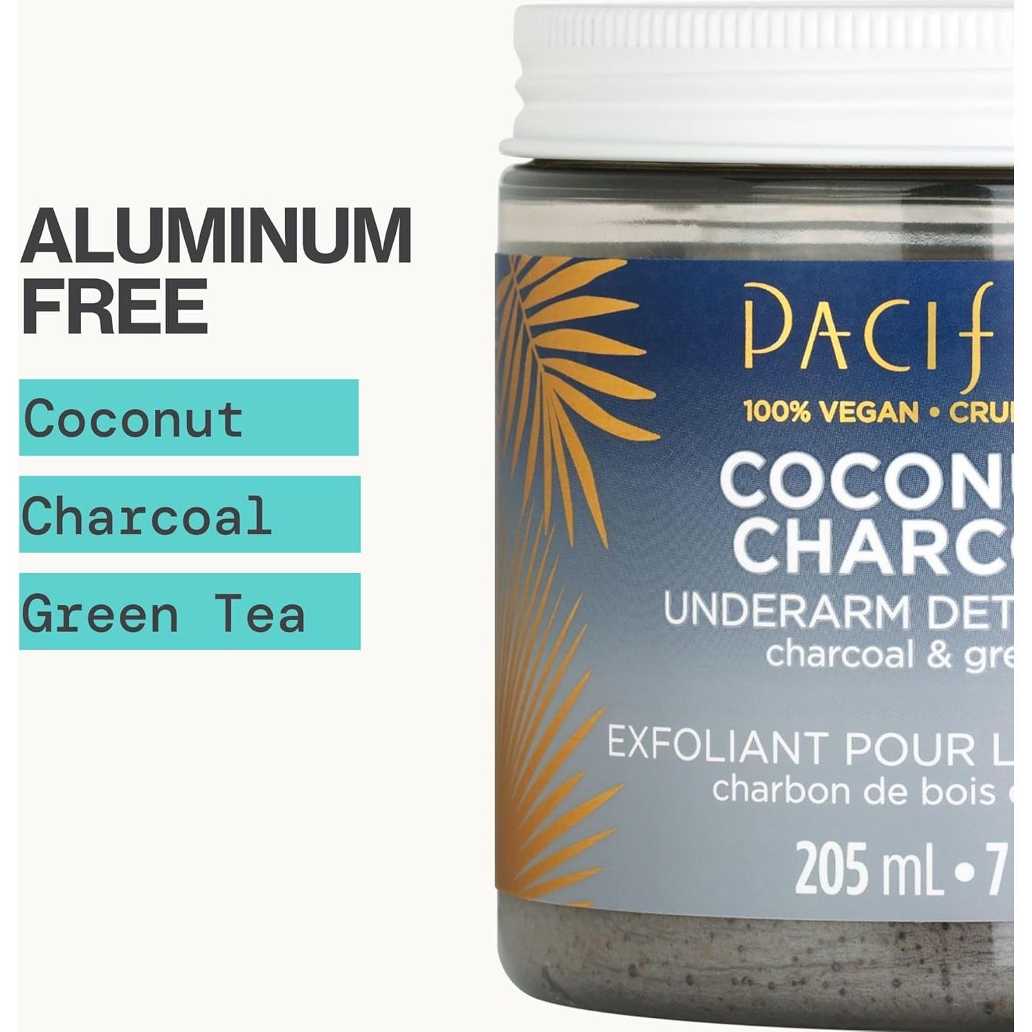 Exfoliante Detox para Axilas Pacifica - Coco y Carbón 207 ml