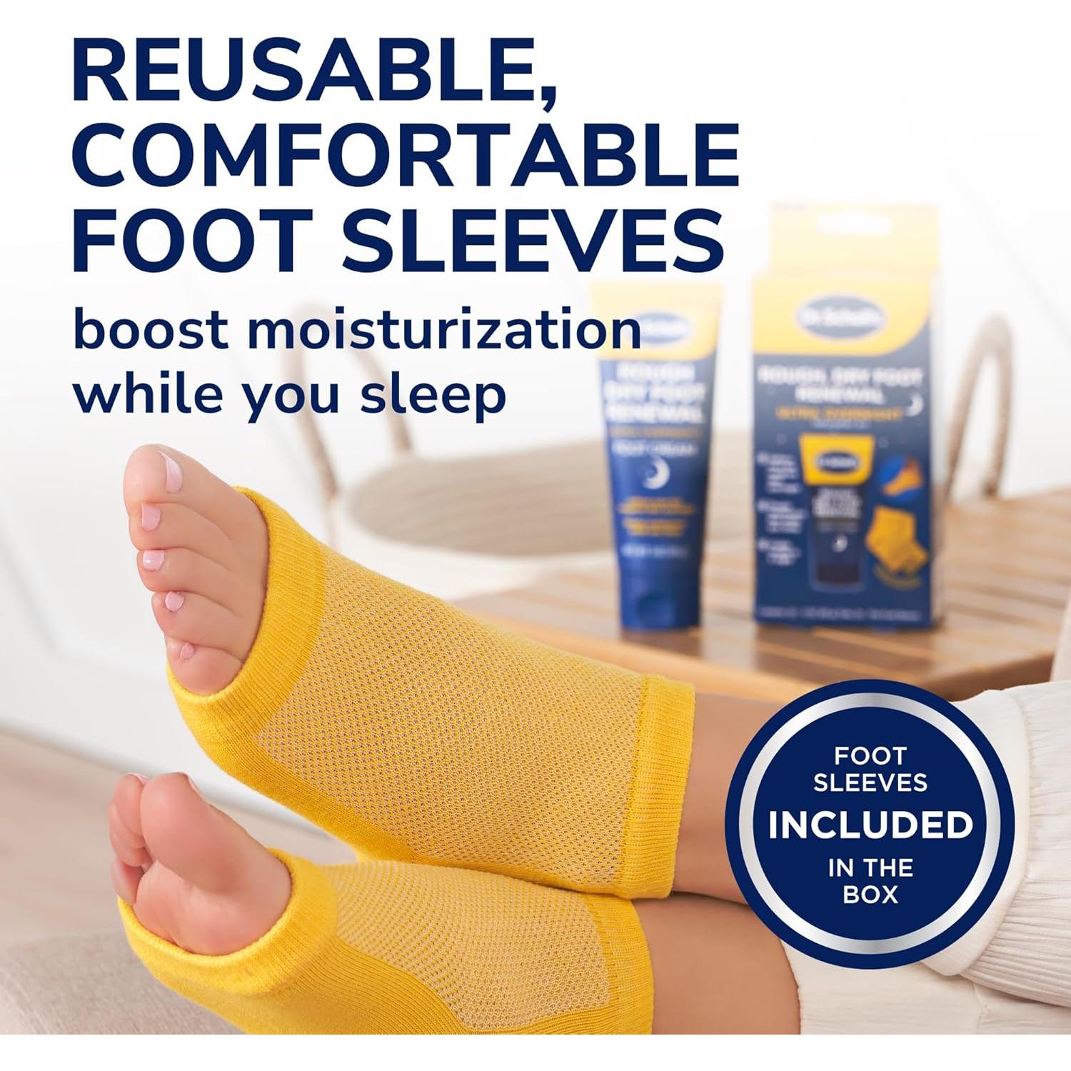 Tratamiento Nocturno para Pies Secos Dr. Scholl's 85g con Calcetines