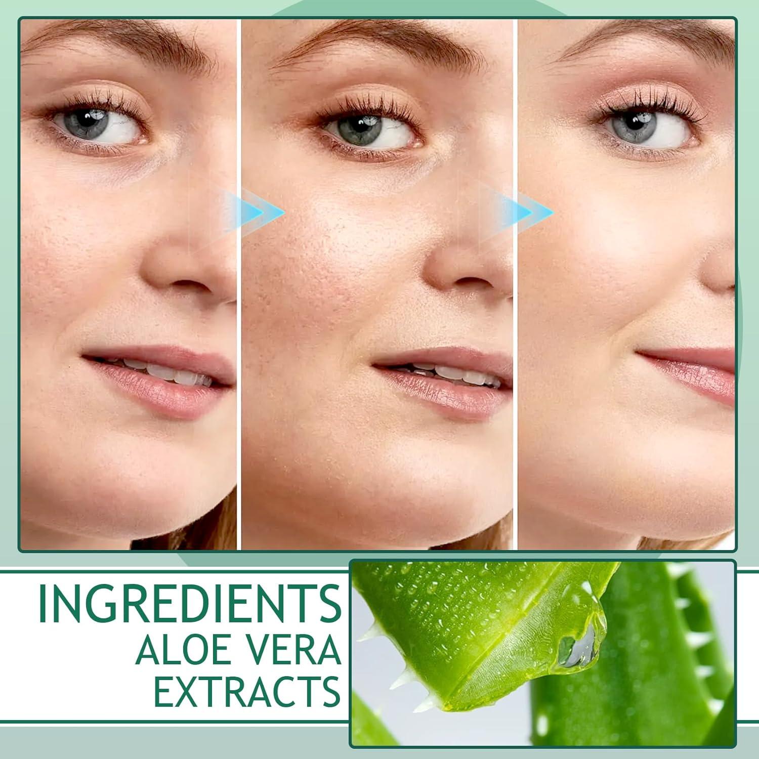 Kit de Cuidado de Piel Aloe Vera DWDiWen 9 Piezas Hidratante