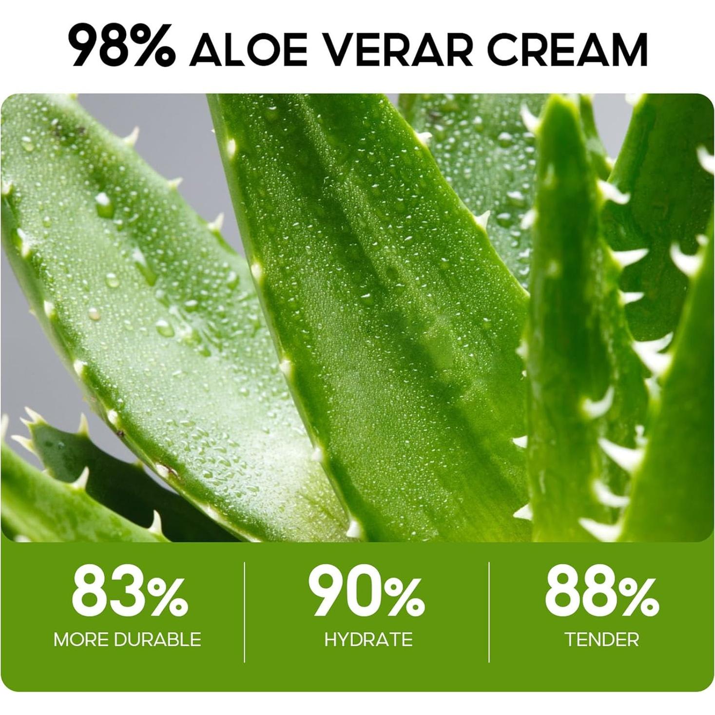 Crema Facial Hidratante Aloe Vera 98% WHHWM 50ml Antienvejecimiento