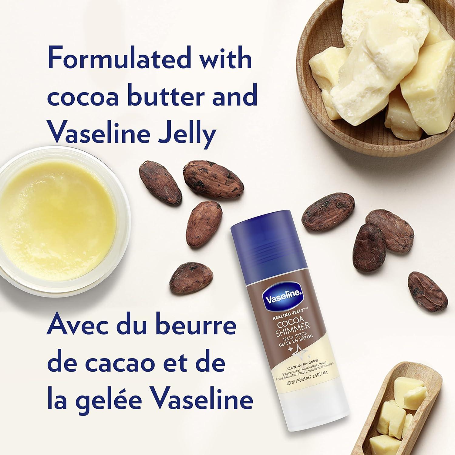 Loción Vaseline Cuidado Intensivo Radiant Cocoa 575 g + Gel 213 g + Barra 40 g