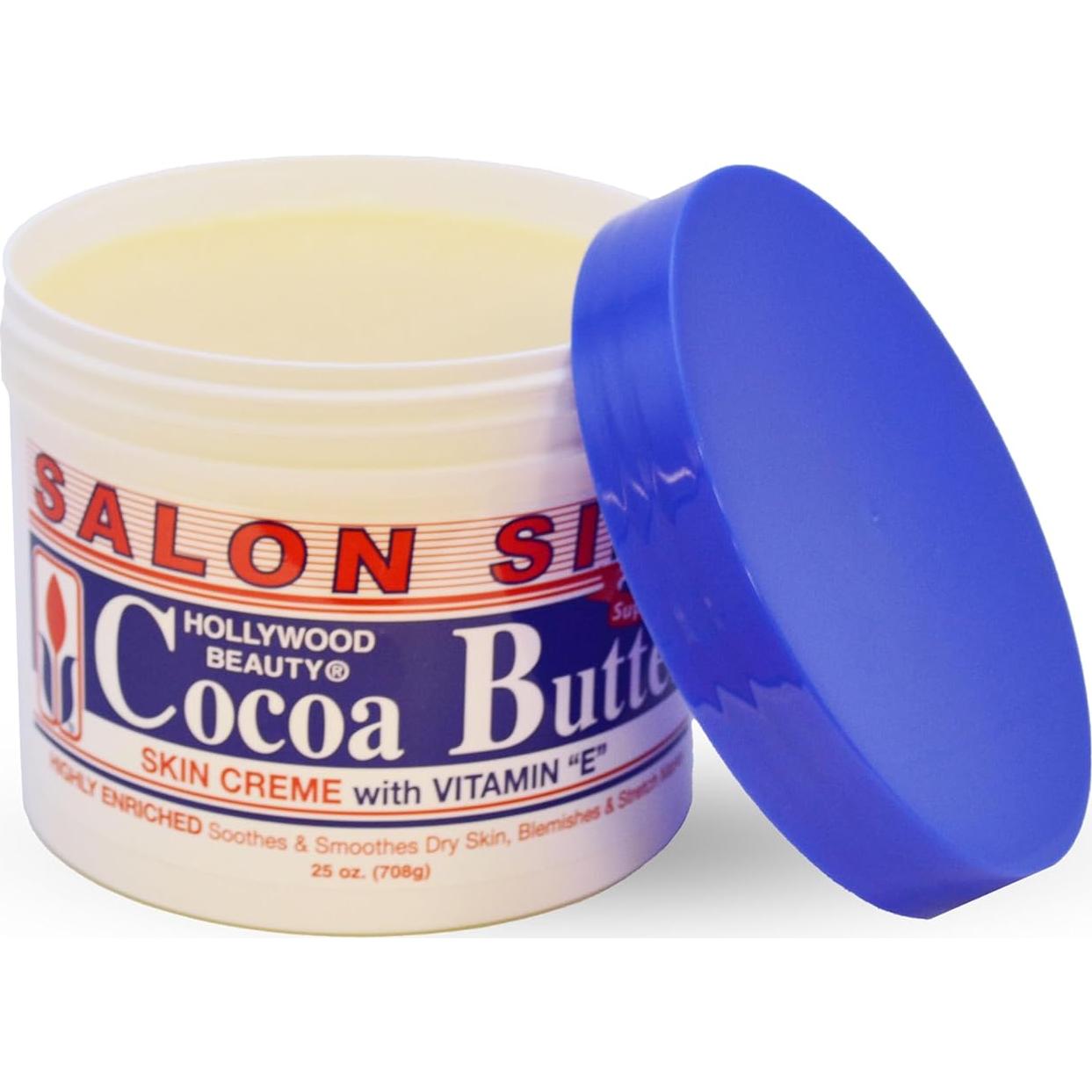 Crema hidratante Hollywood Beauty 709 g con manteca de cacao y vitamina E