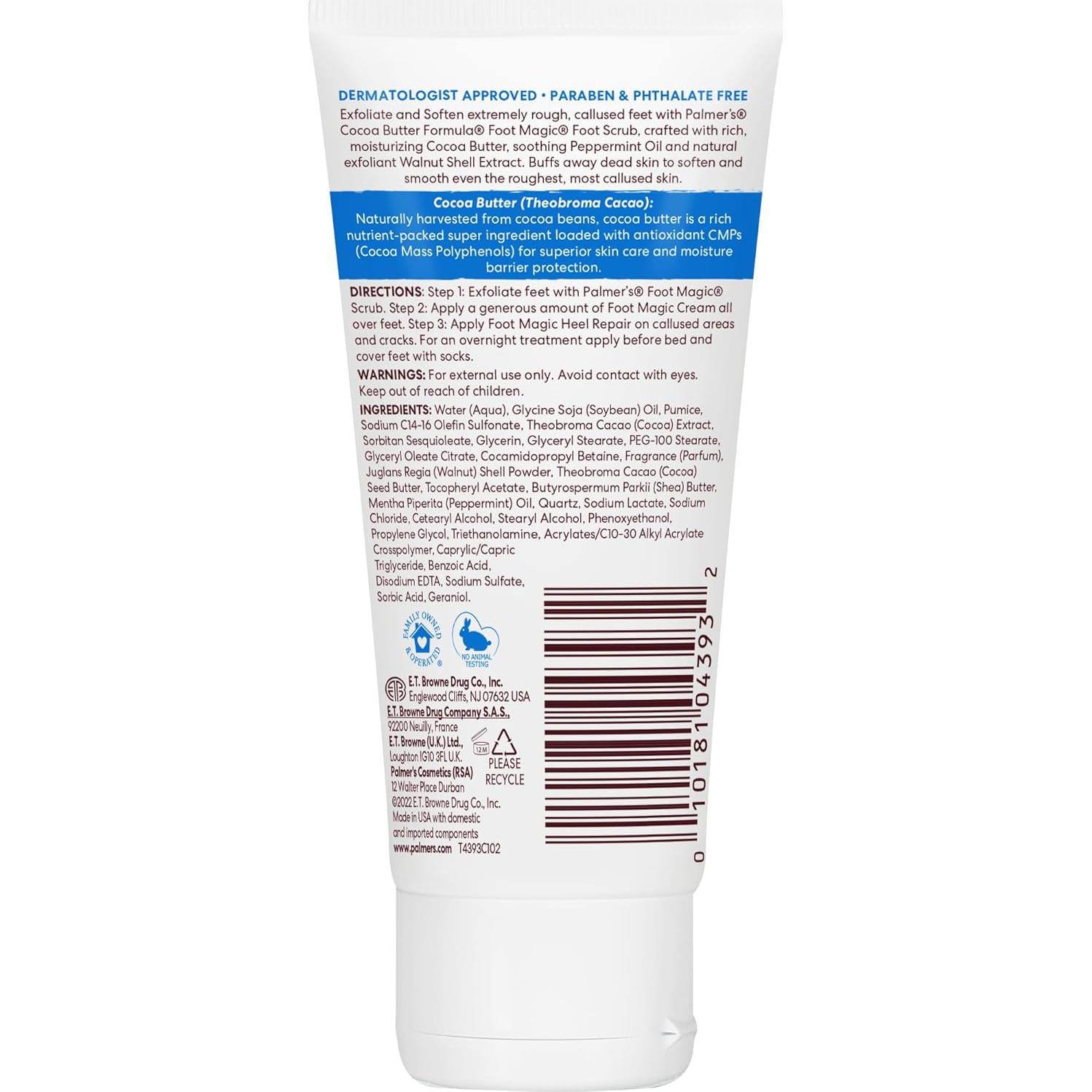 Exfoliante para Pies Palmer's con Manteca de Cacao 59.5g