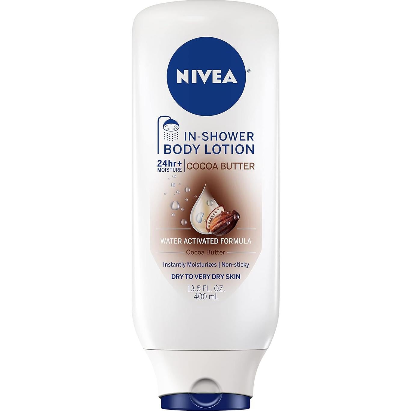 NIVEA Loción Corporal en Ducha Manteca de Cacao 400 ml x3